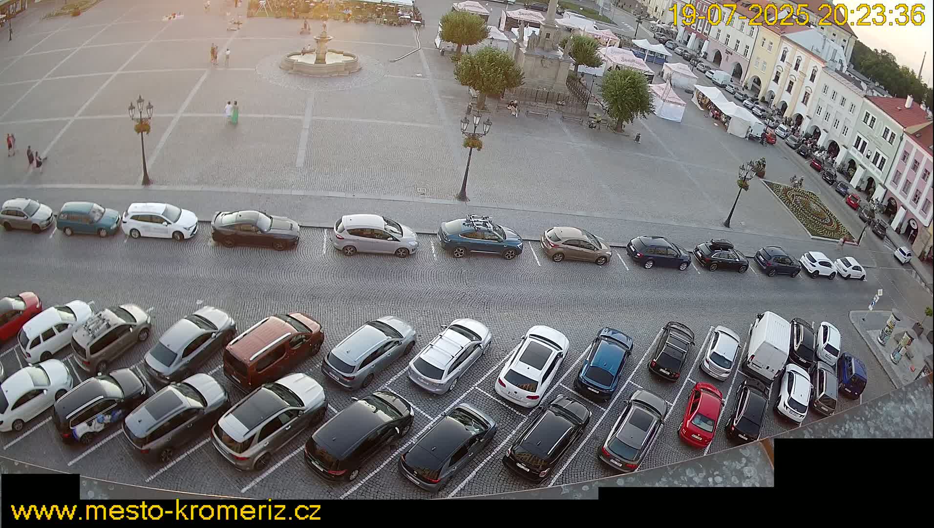 Kroměříž , (Velké náměstí ) Great Square North View Live Cam - Kromeriz, Zlin, Czechia