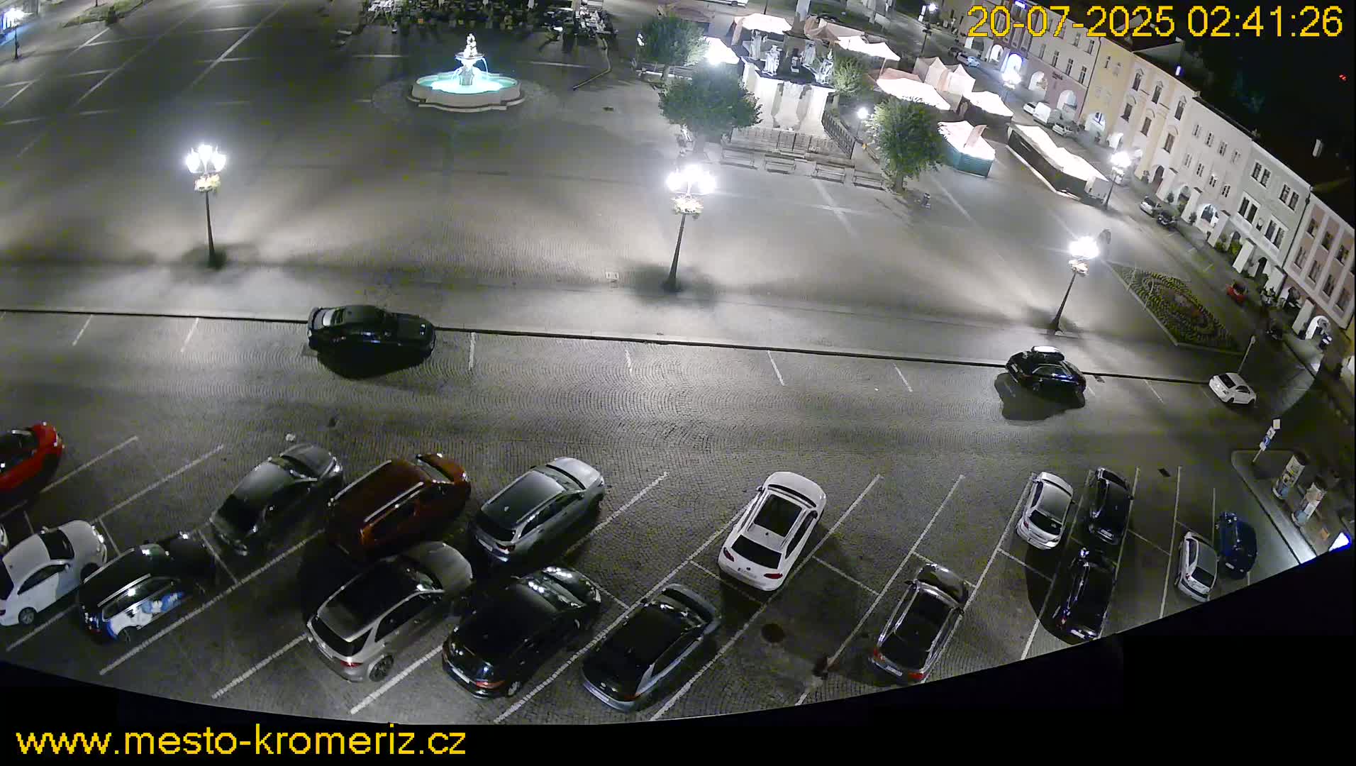 Kroměříž , (Velké náměstí ) Great Square North View Live Cam - Kromeriz, Zlin, Czechia