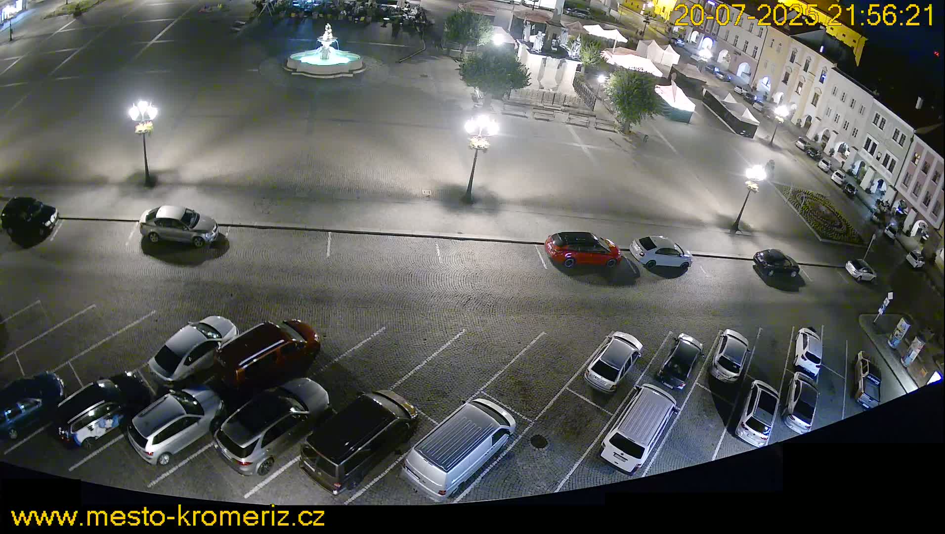 Kroměříž , (Velké náměstí ) Great Square North View Live Cam - Kromeriz, Zlin, Czechia