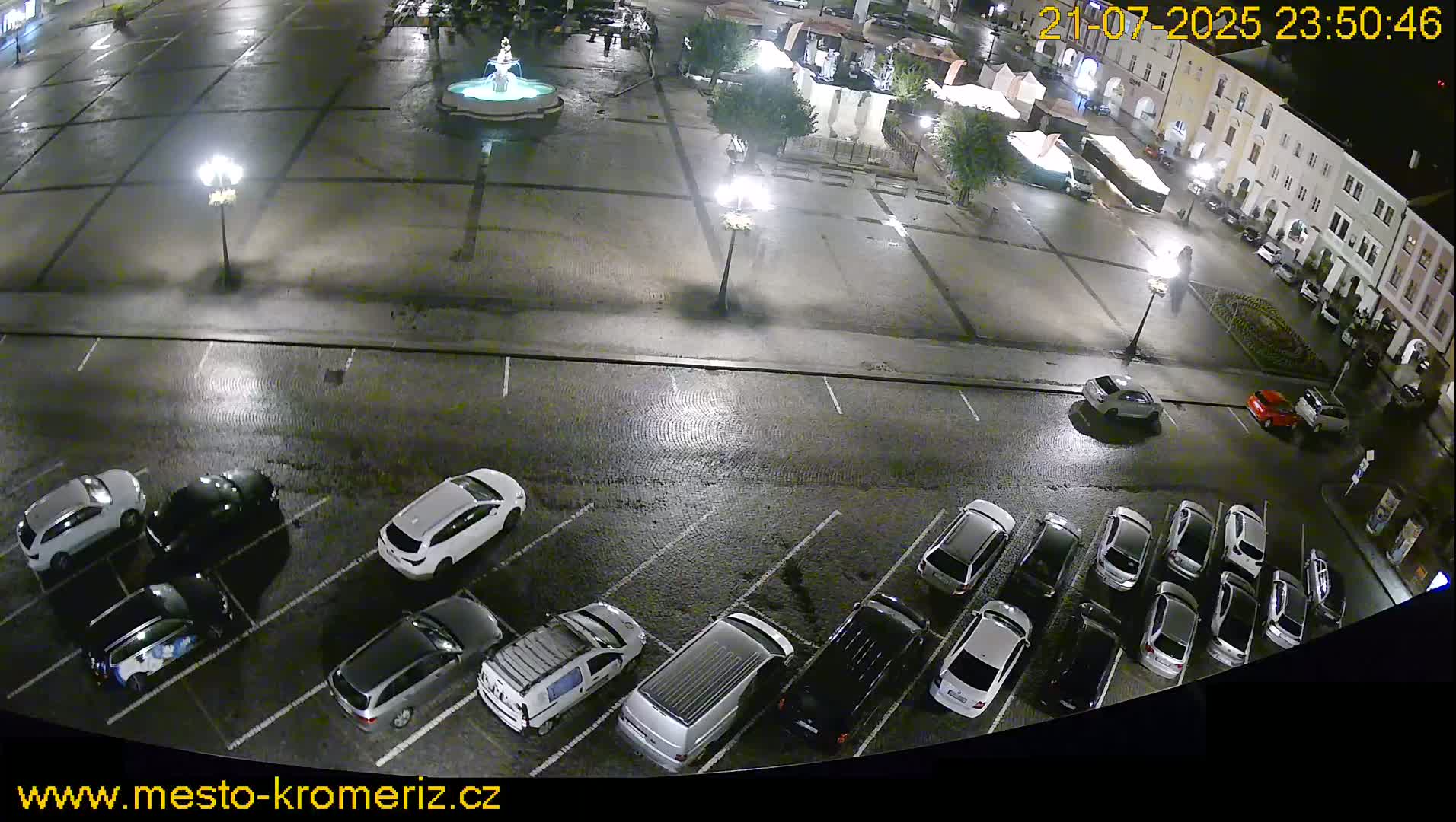 Kroměříž , (Velké náměstí ) Great Square North View Live Cam - Kromeriz, Zlin, Czechia