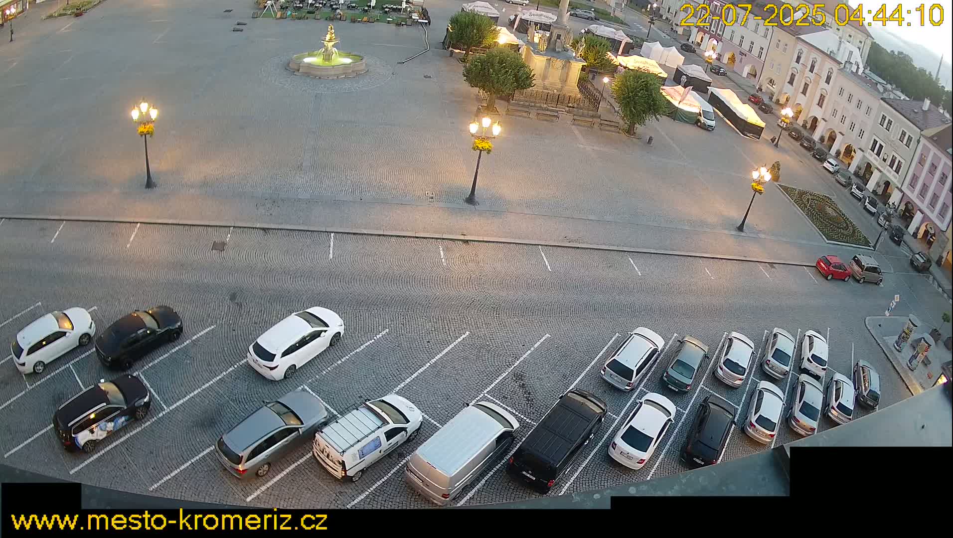Kroměříž , (Velké náměstí ) Great Square North View Live Cam - Kromeriz, Zlin, Czechia