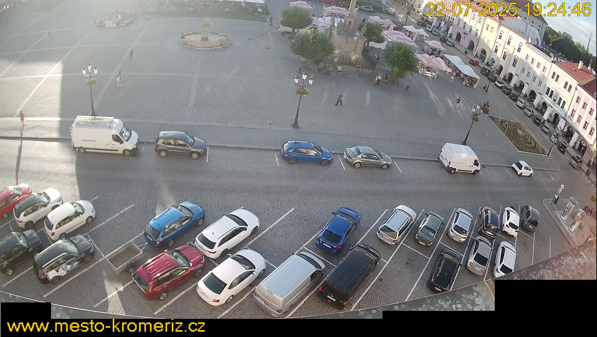 Kroměříž , (Velké náměstí ) Great Square North View Live Cam - Kromeriz, Zlin, Czechia