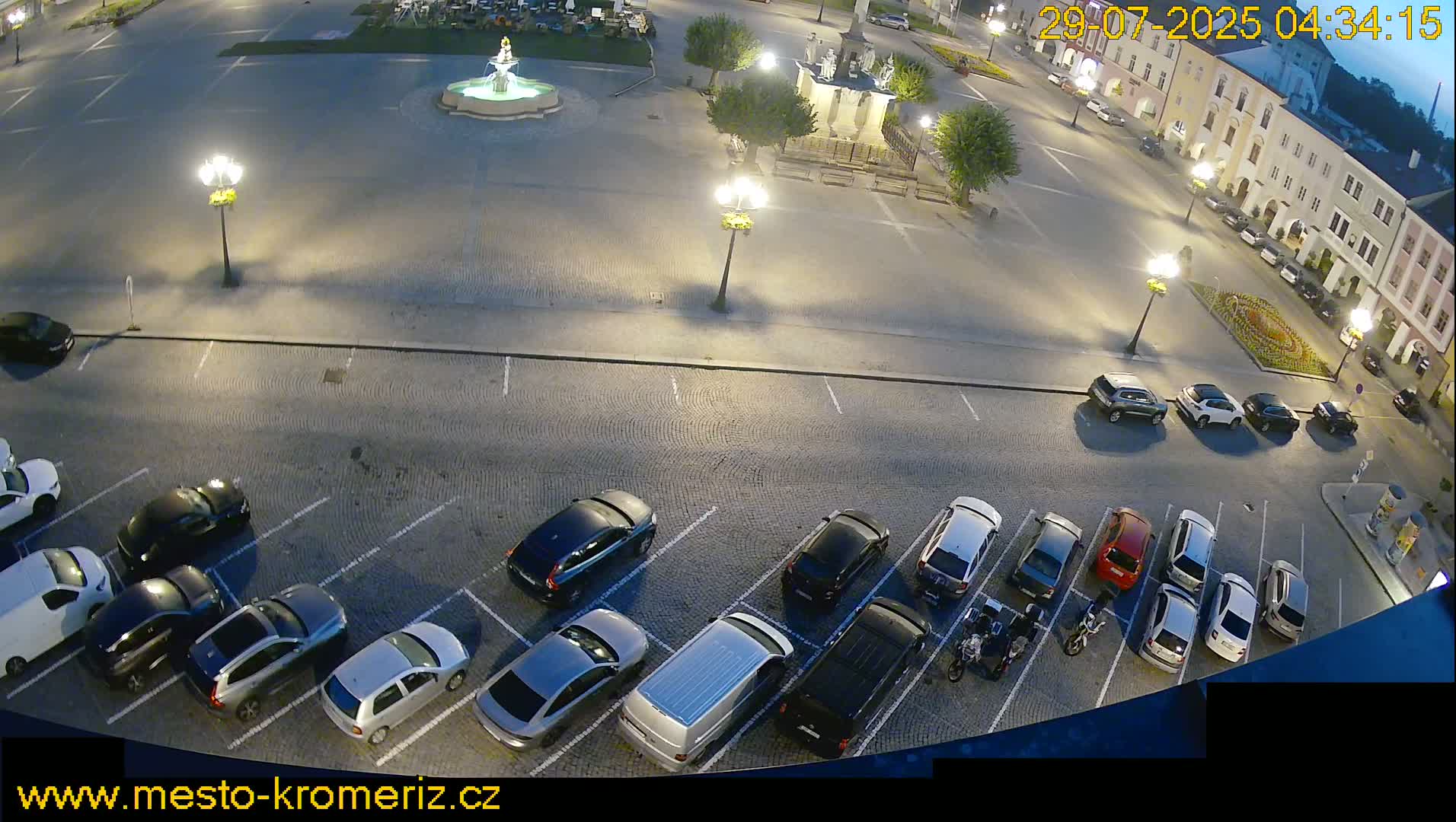 Kroměříž , (Velké náměstí ) Great Square North View Live Cam - Kromeriz, Zlin, Czechia