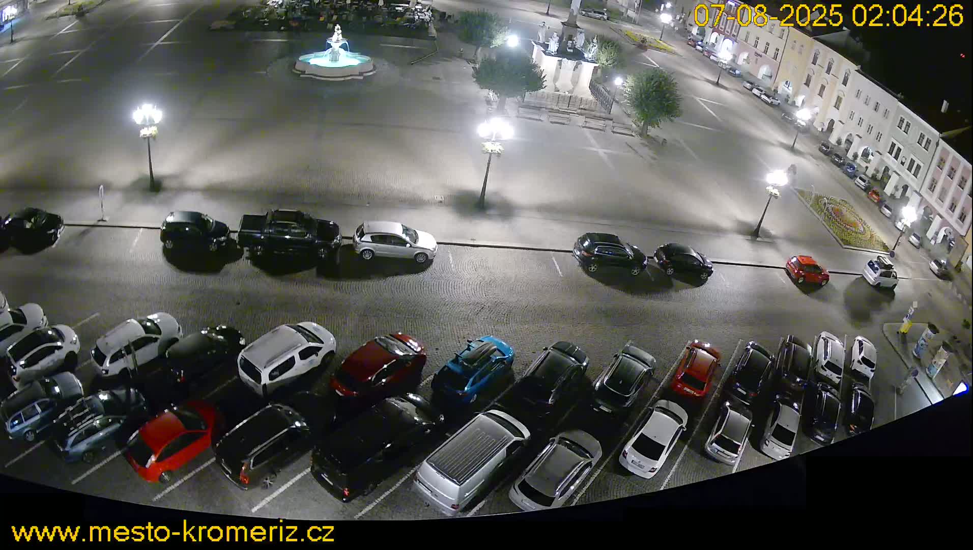 Kroměříž , (Velké náměstí ) Great Square North View Live Cam - Kromeriz, Zlin, Czechia