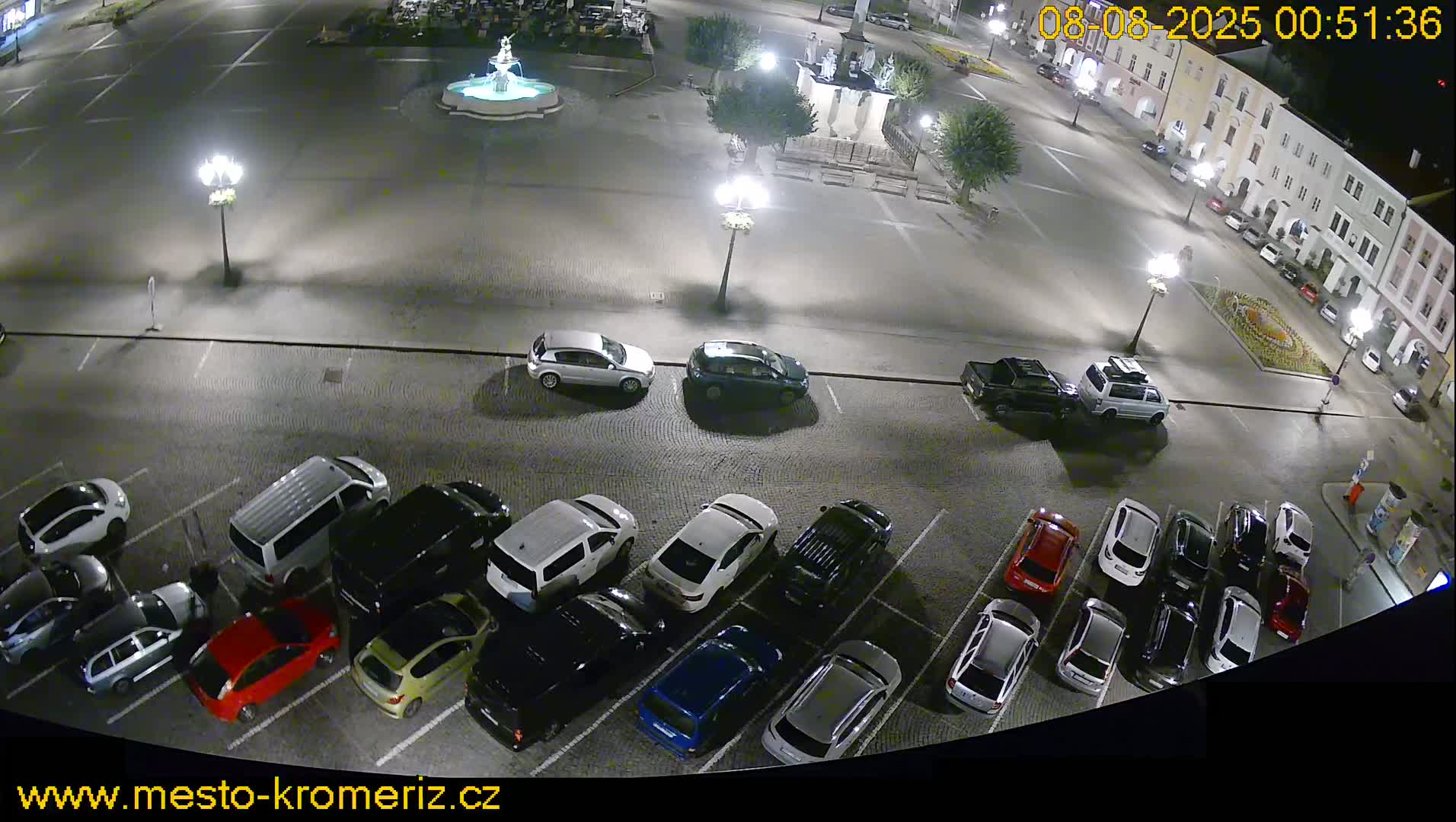 Kroměříž , (Velké náměstí ) Great Square North View Live Cam - Kromeriz, Zlin, Czechia