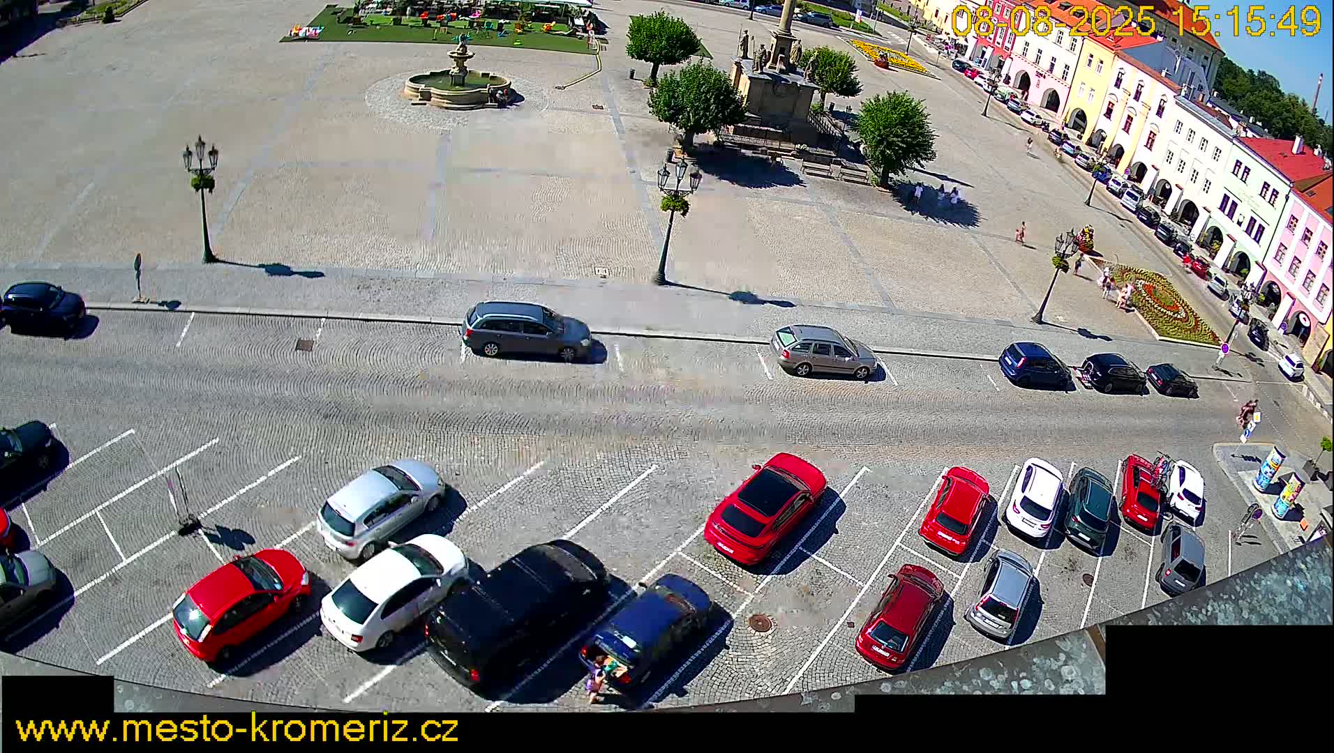 Kroměříž , (Velké náměstí ) Great Square North View Live Cam - Kromeriz, Zlin, Czechia