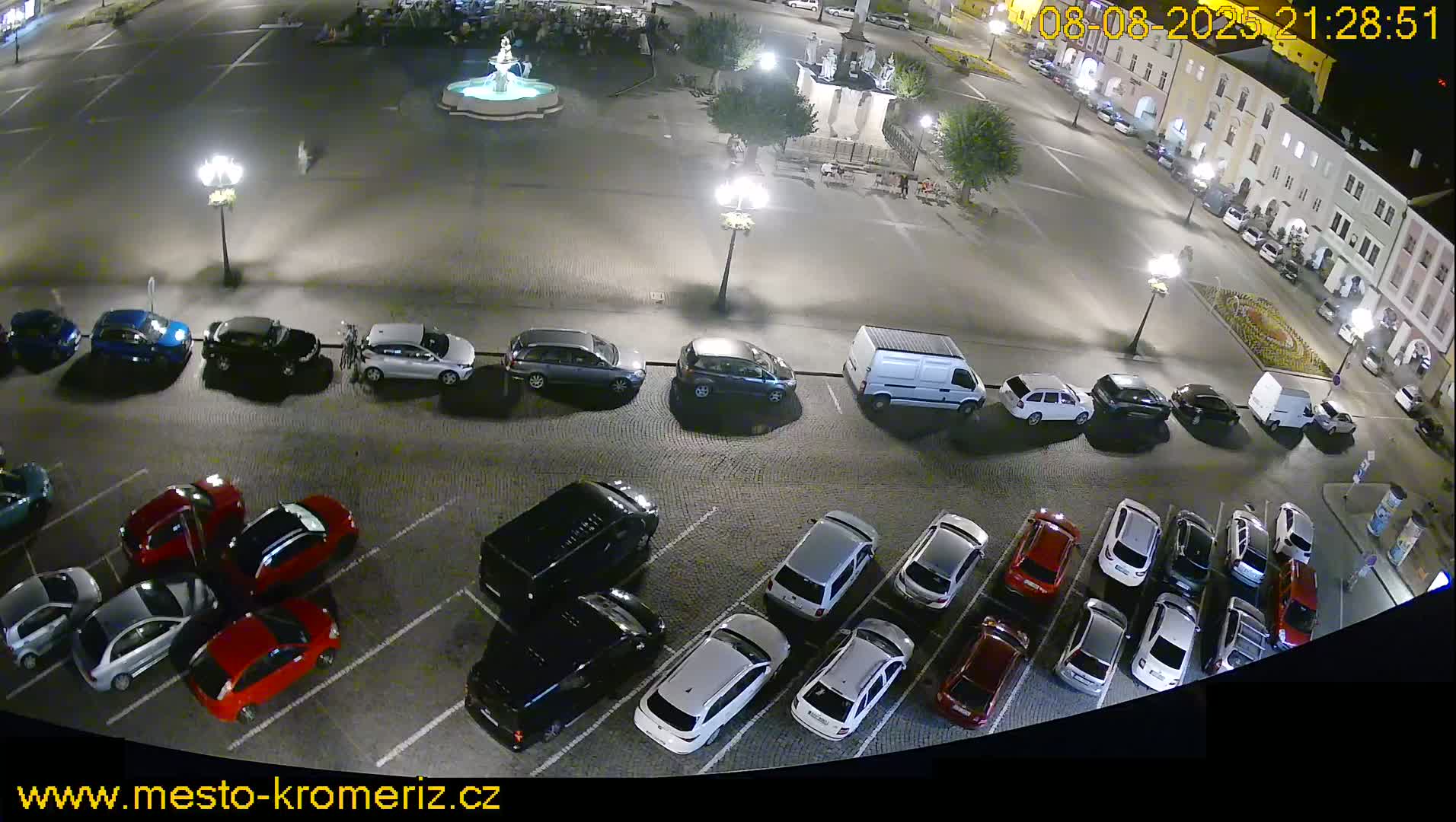 Kroměříž , (Velké náměstí ) Great Square North View Live Cam - Kromeriz, Zlin, Czechia