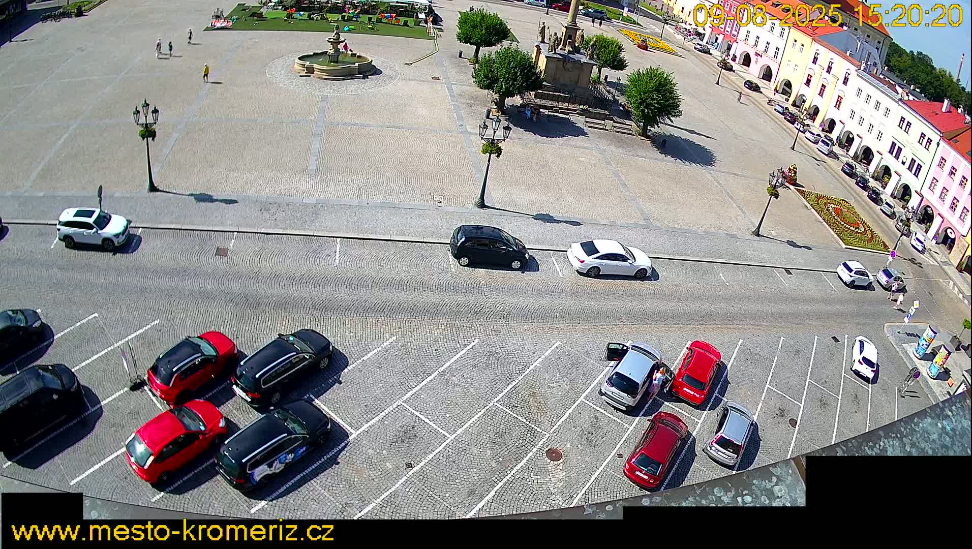 Kroměříž , (Velké náměstí ) Great Square North View Live Cam - Kromeriz, Zlin, Czechia