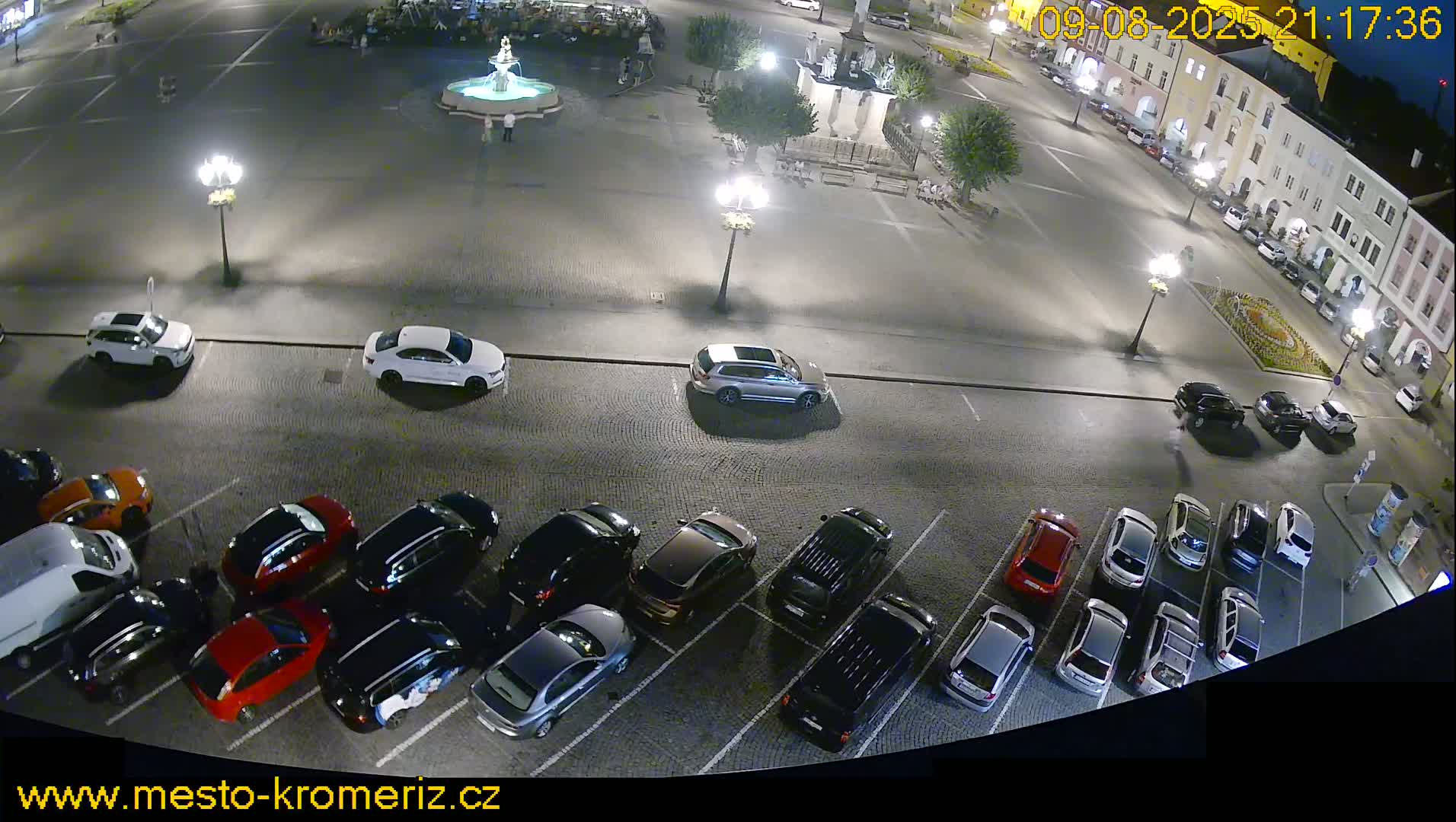 Kroměříž , (Velké náměstí ) Great Square North View Live Cam - Kromeriz, Zlin, Czechia