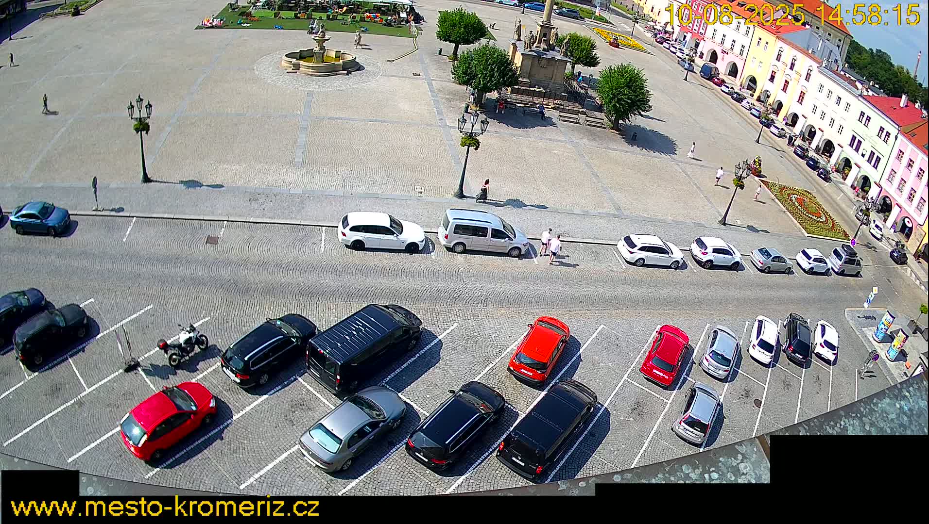 Kroměříž , (Velké náměstí ) Great Square North View Live Cam - Kromeriz, Zlin, Czechia