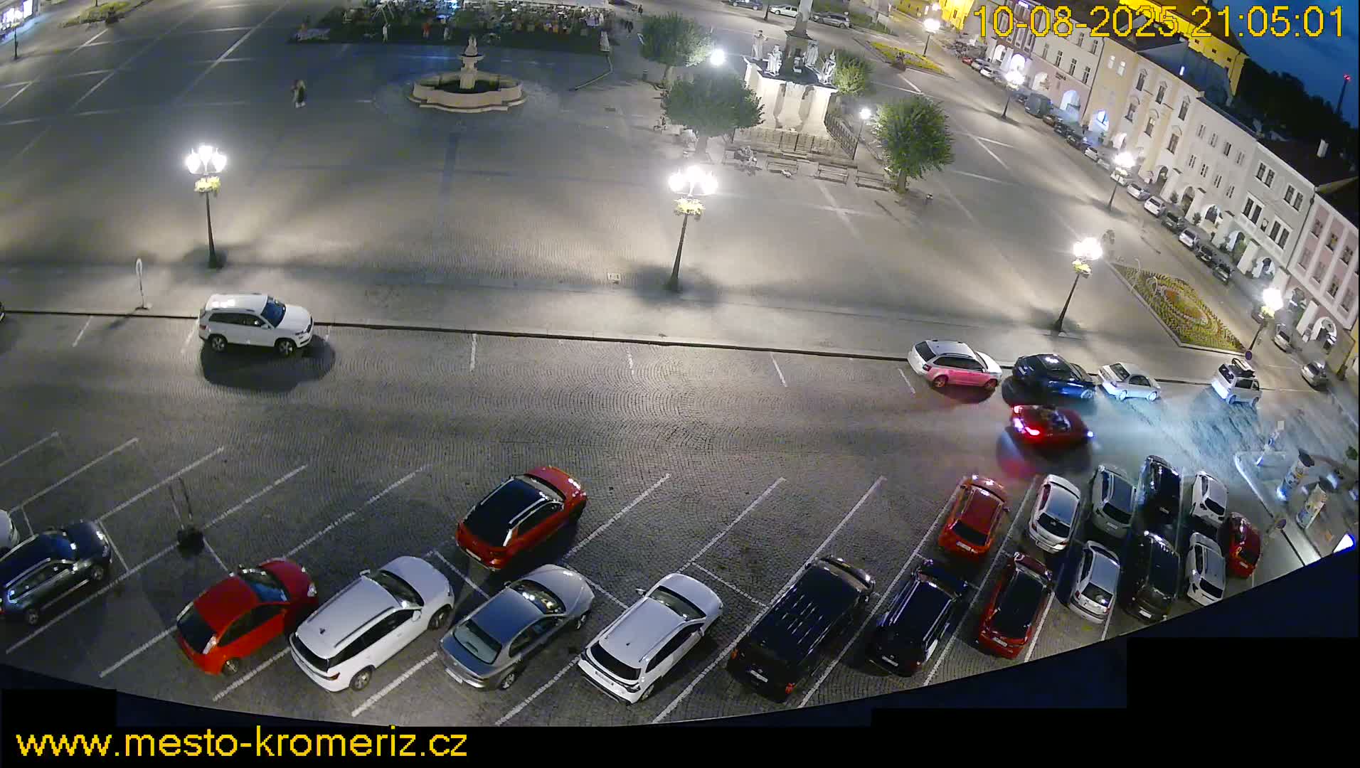 Kroměříž , (Velké náměstí ) Great Square North View Live Cam - Kromeriz, Zlin, Czechia