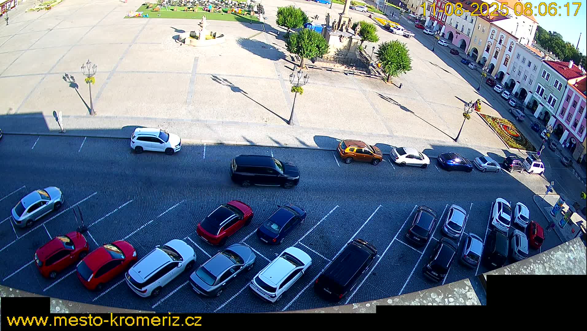 Kroměříž , (Velké náměstí ) Great Square North View Live Cam - Kromeriz, Zlin, Czechia