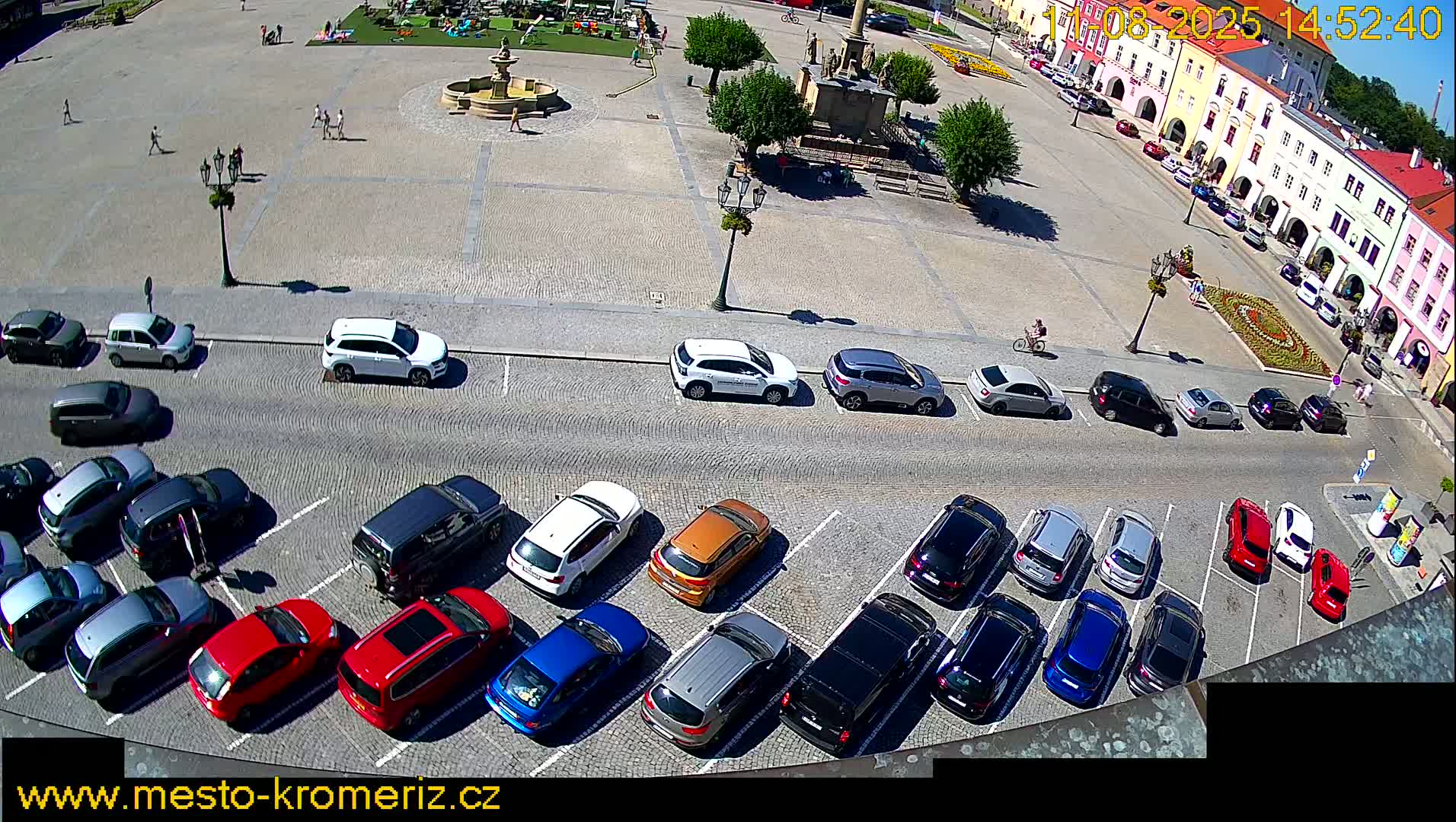 Kroměříž , (Velké náměstí ) Great Square North View Live Cam - Kromeriz, Zlin, Czechia