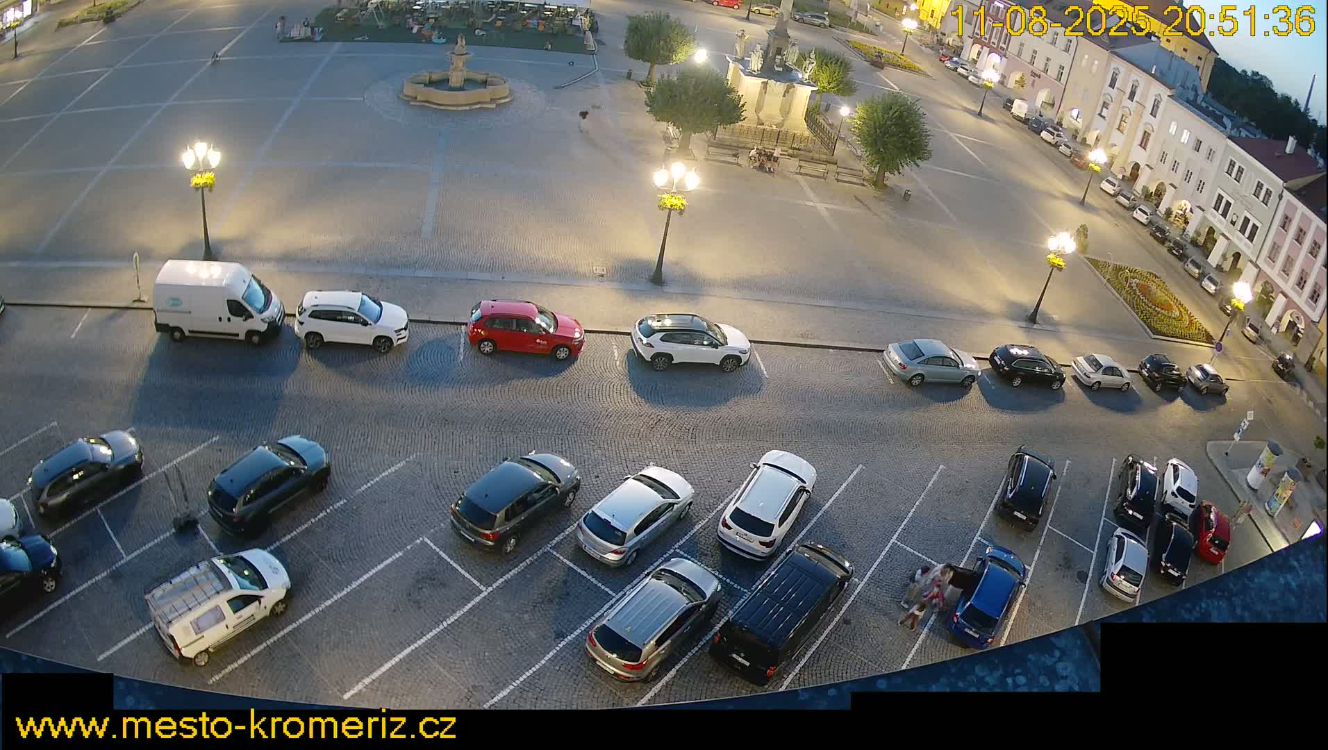 Kroměříž , (Velké náměstí ) Great Square North View Live Cam - Kromeriz, Zlin, Czechia