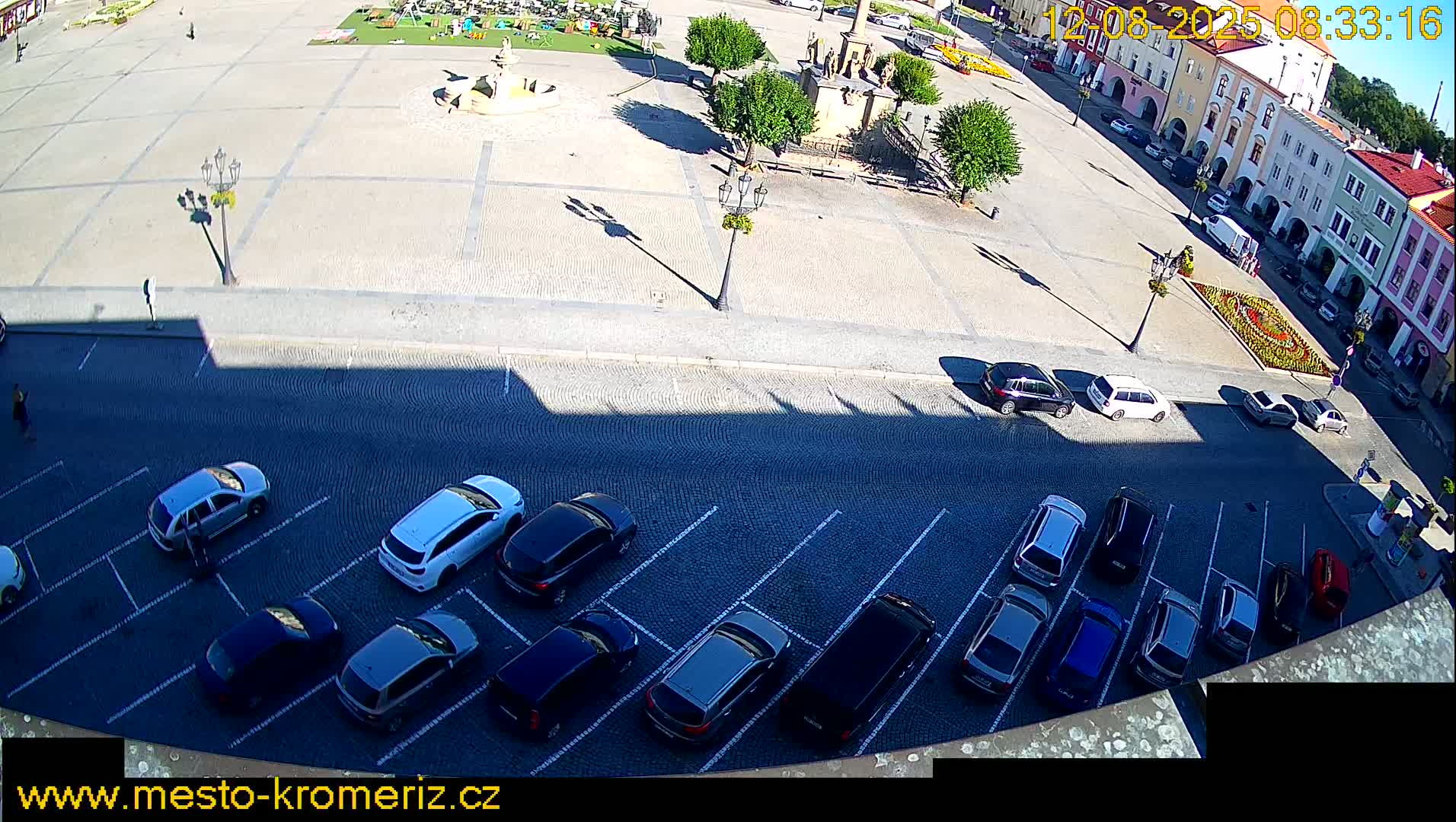Kroměříž , (Velké náměstí ) Great Square North View Live Cam - Kromeriz, Zlin, Czechia
