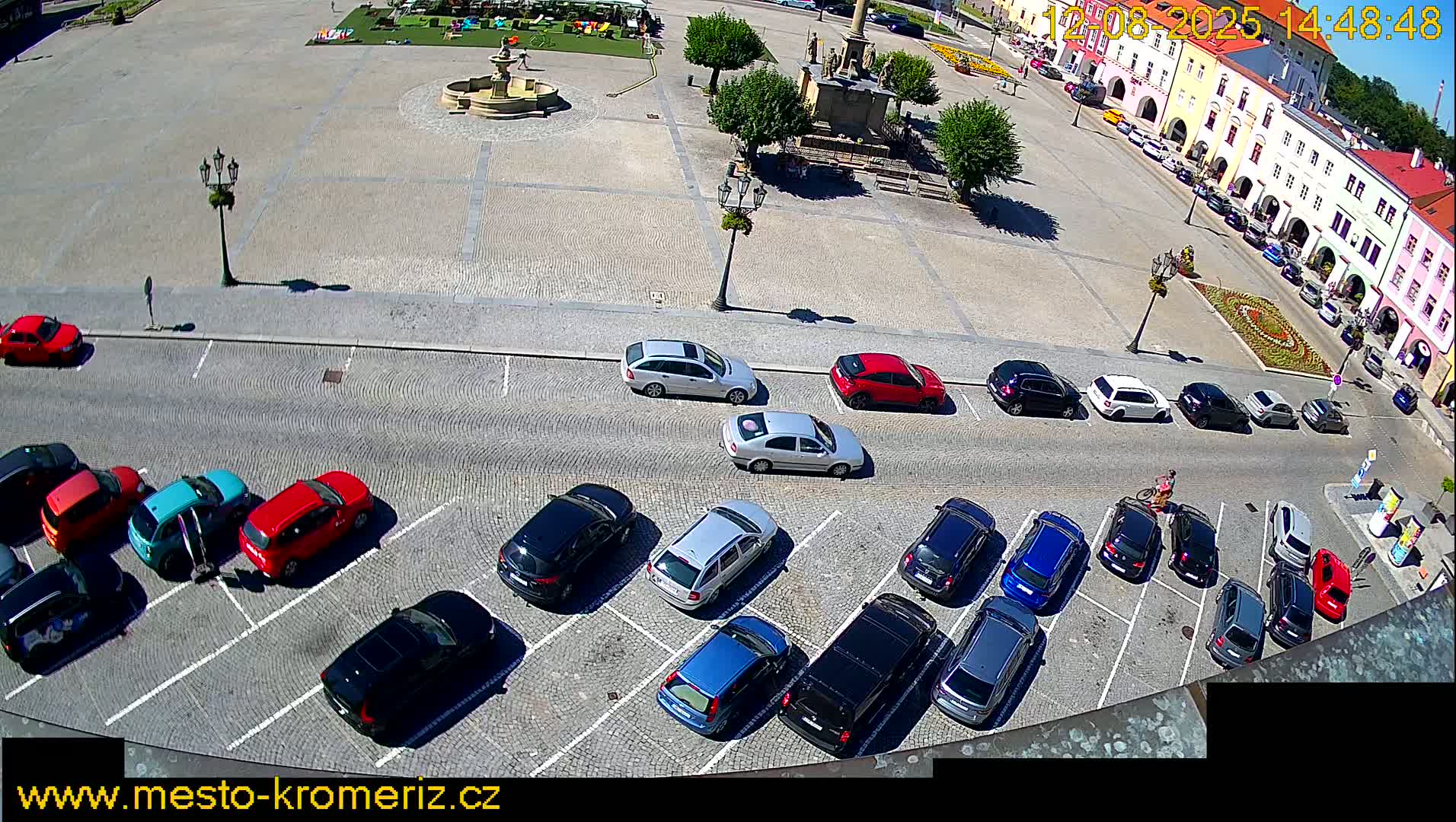Kroměříž , (Velké náměstí ) Great Square North View Live Cam - Kromeriz, Zlin, Czechia