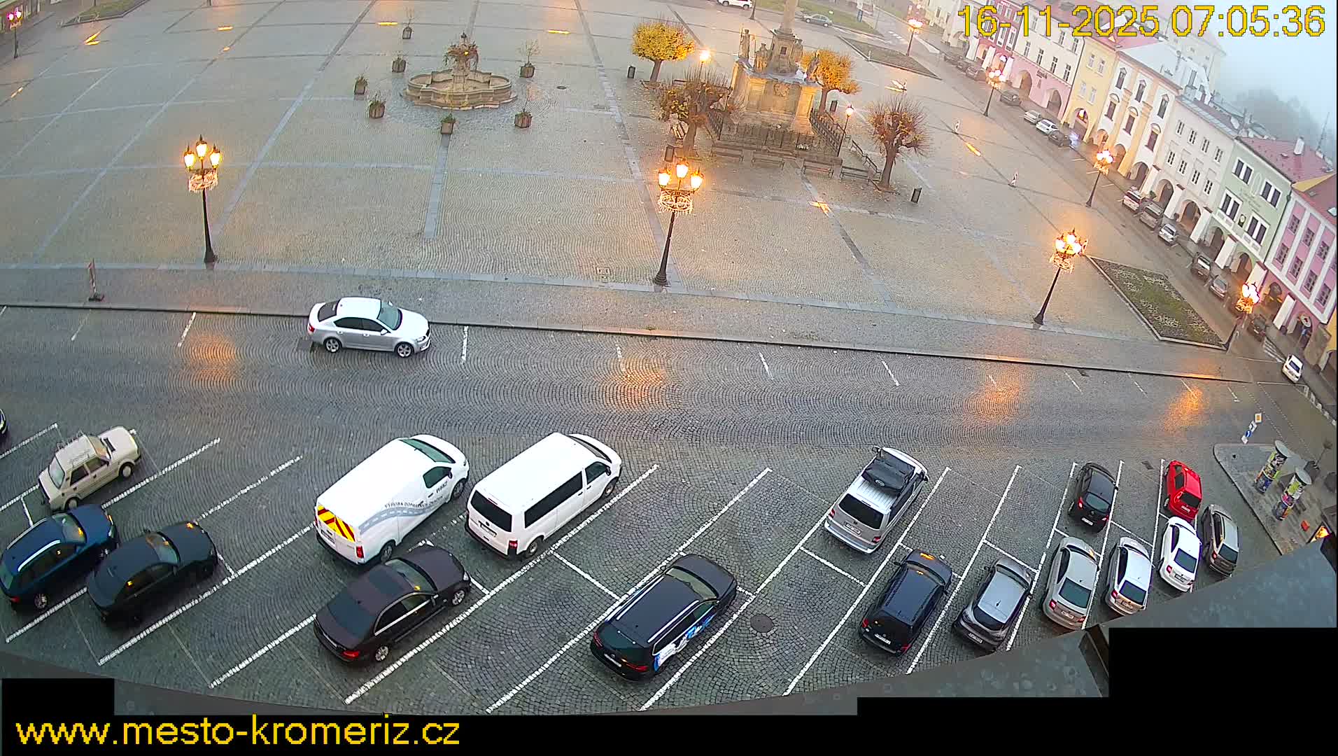 Kroměříž , (Velké náměstí ) Great Square North View Live Cam - Kromeriz, Zlin, Czechia
