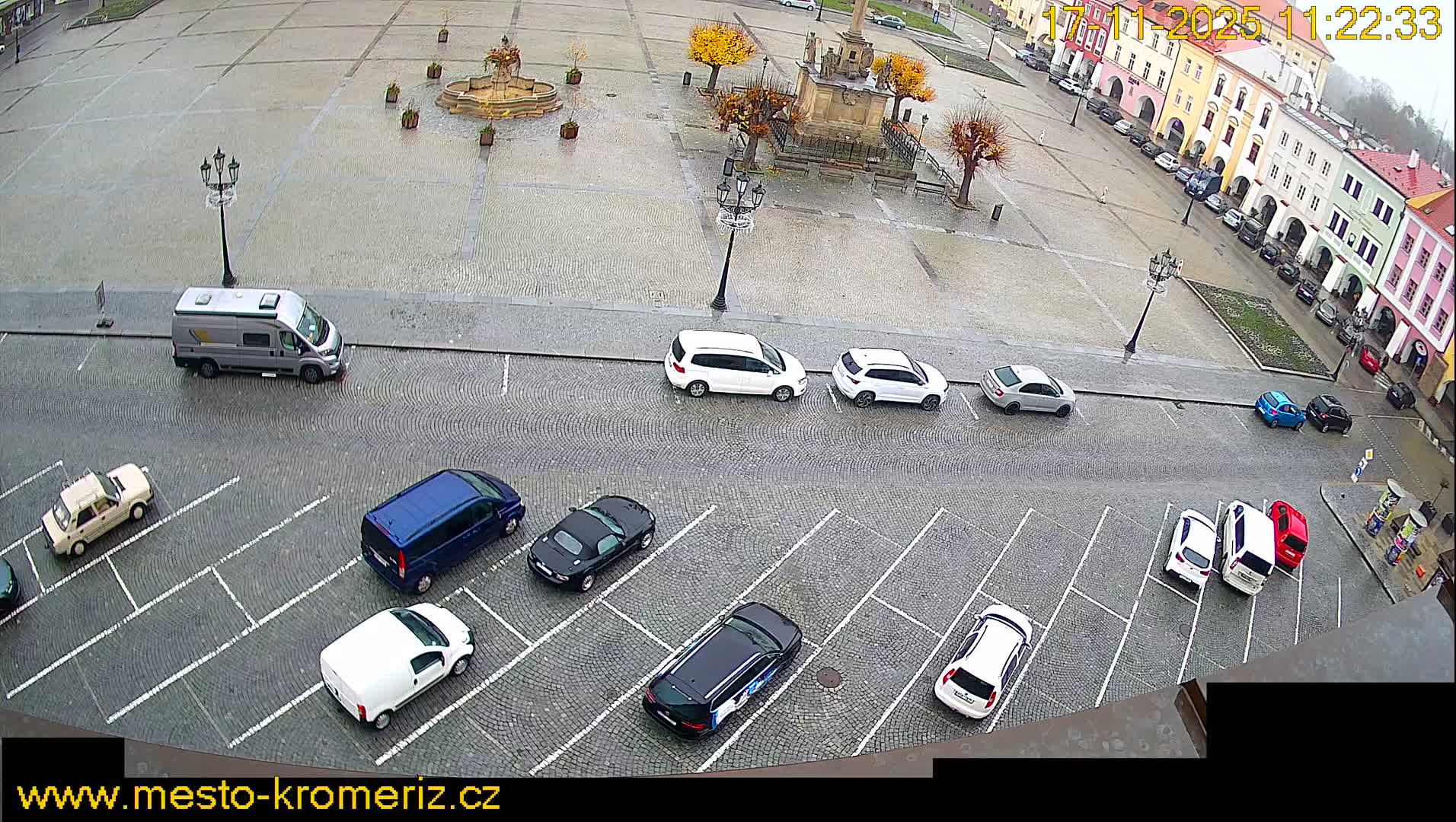Kroměříž , (Velké náměstí ) Great Square North View Live Cam - Kromeriz, Zlin, Czechia