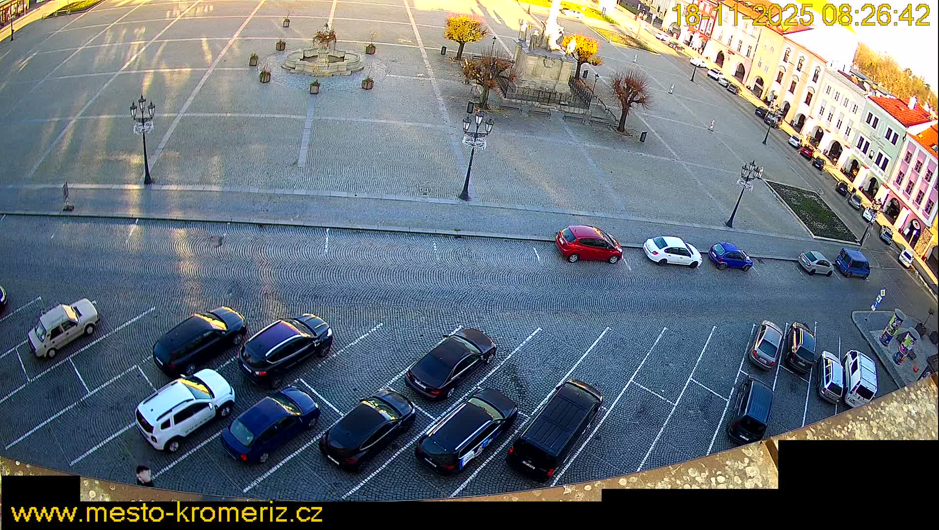 Kroměříž , (Velké náměstí ) Great Square North View Live Cam - Kromeriz, Zlin, Czechia
