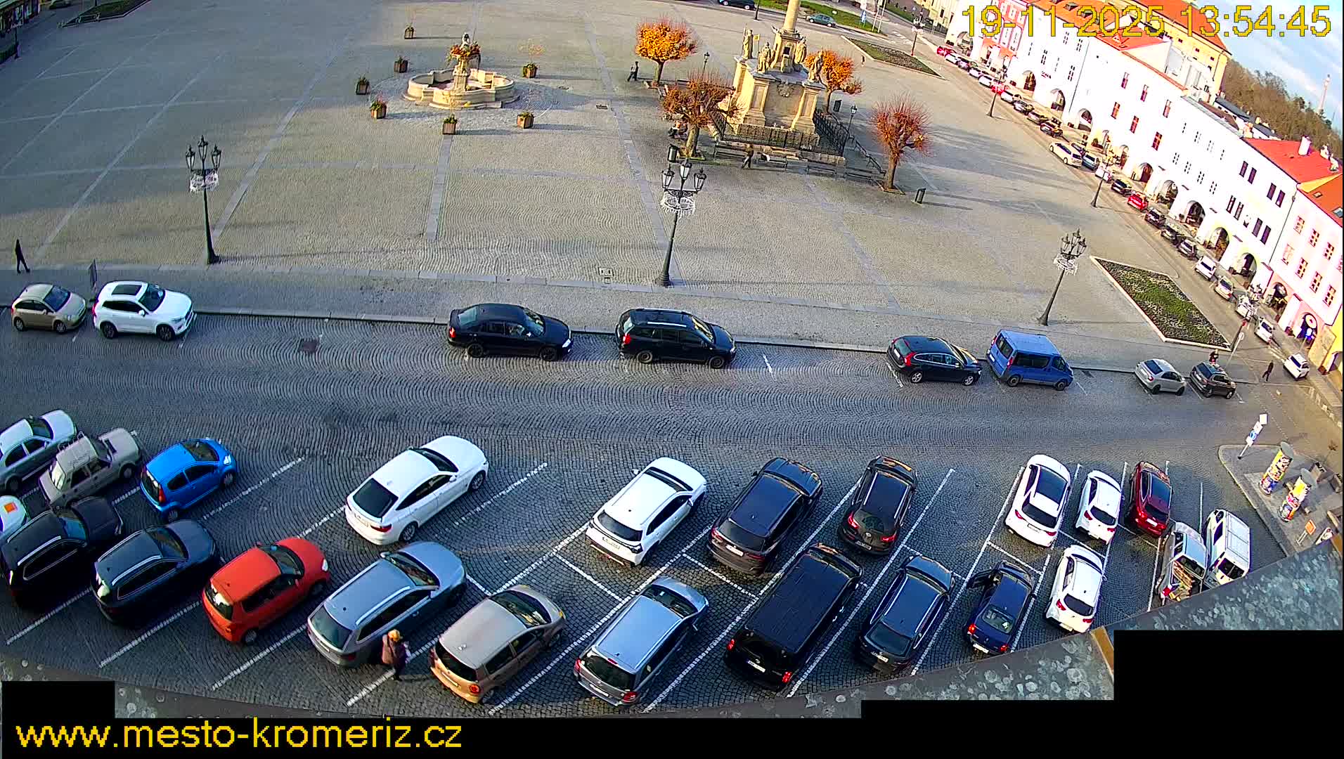 Kroměříž , (Velké náměstí ) Great Square North View Live Cam - Kromeriz, Zlin, Czechia