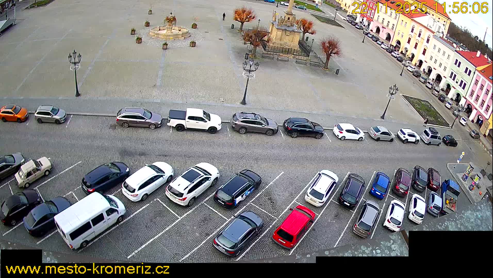 Kroměříž , (Velké náměstí ) Great Square North View Live Cam - Kromeriz, Zlin, Czechia