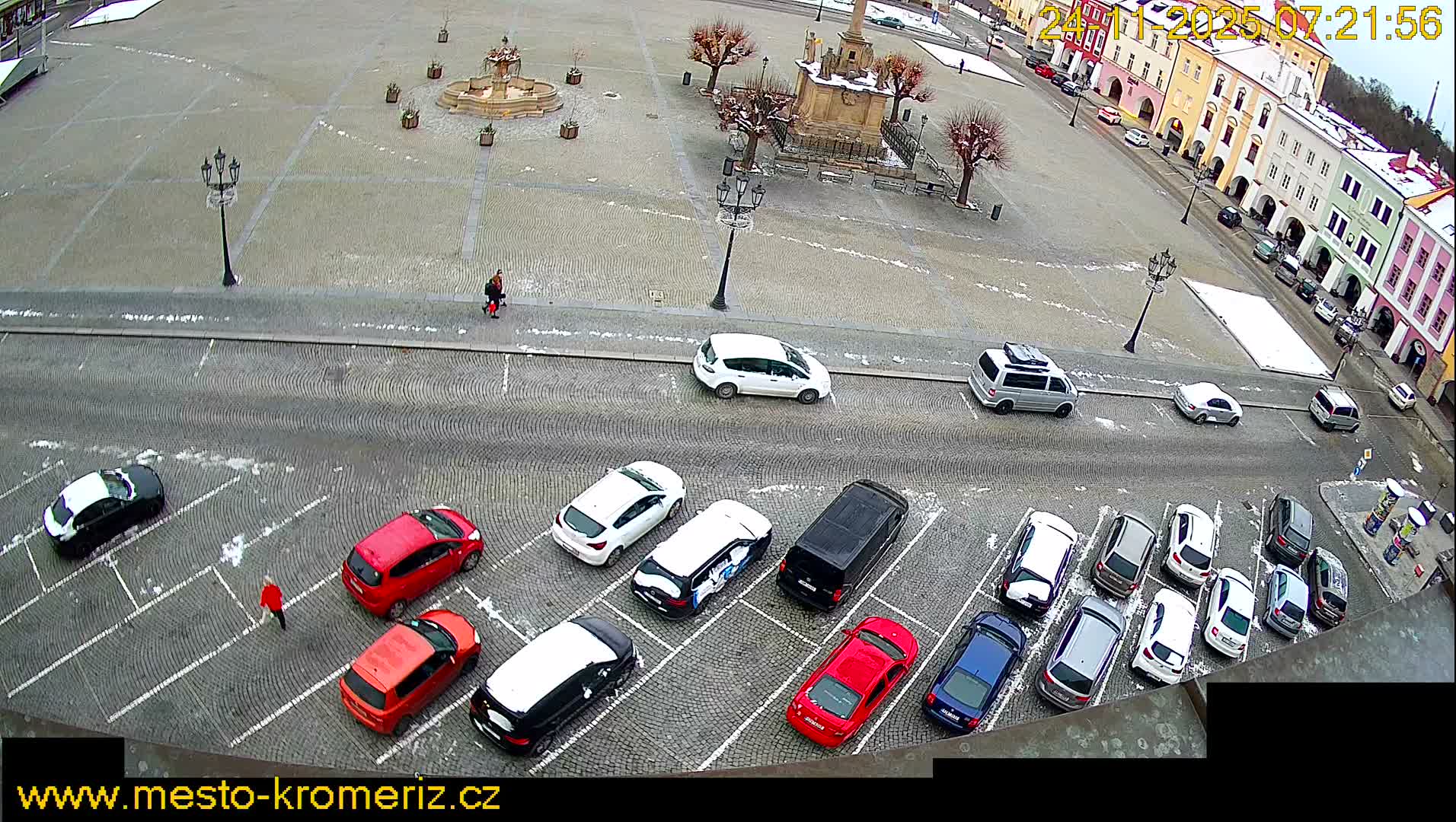 Kroměříž , (Velké náměstí ) Great Square North View Live Cam - Kromeriz, Zlin, Czechia
