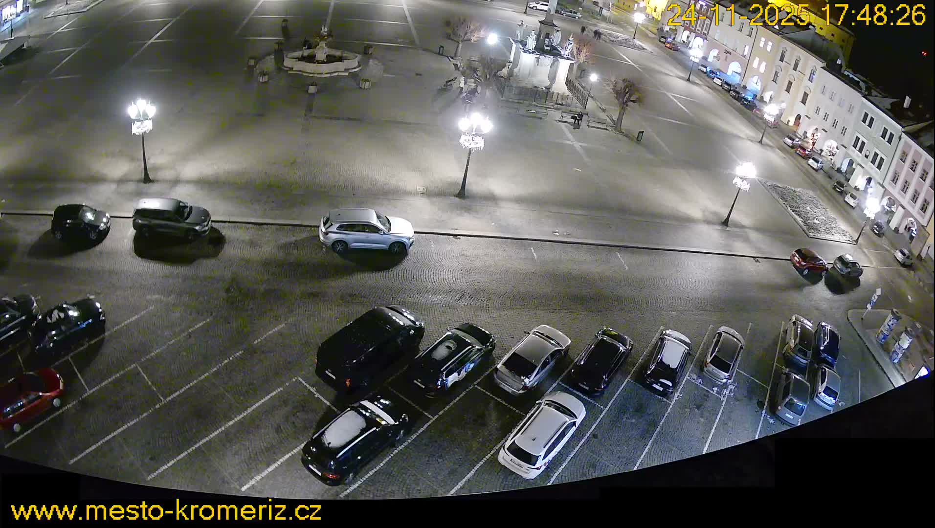 Kroměříž , (Velké náměstí ) Great Square North View Live Cam - Kromeriz, Zlin, Czechia