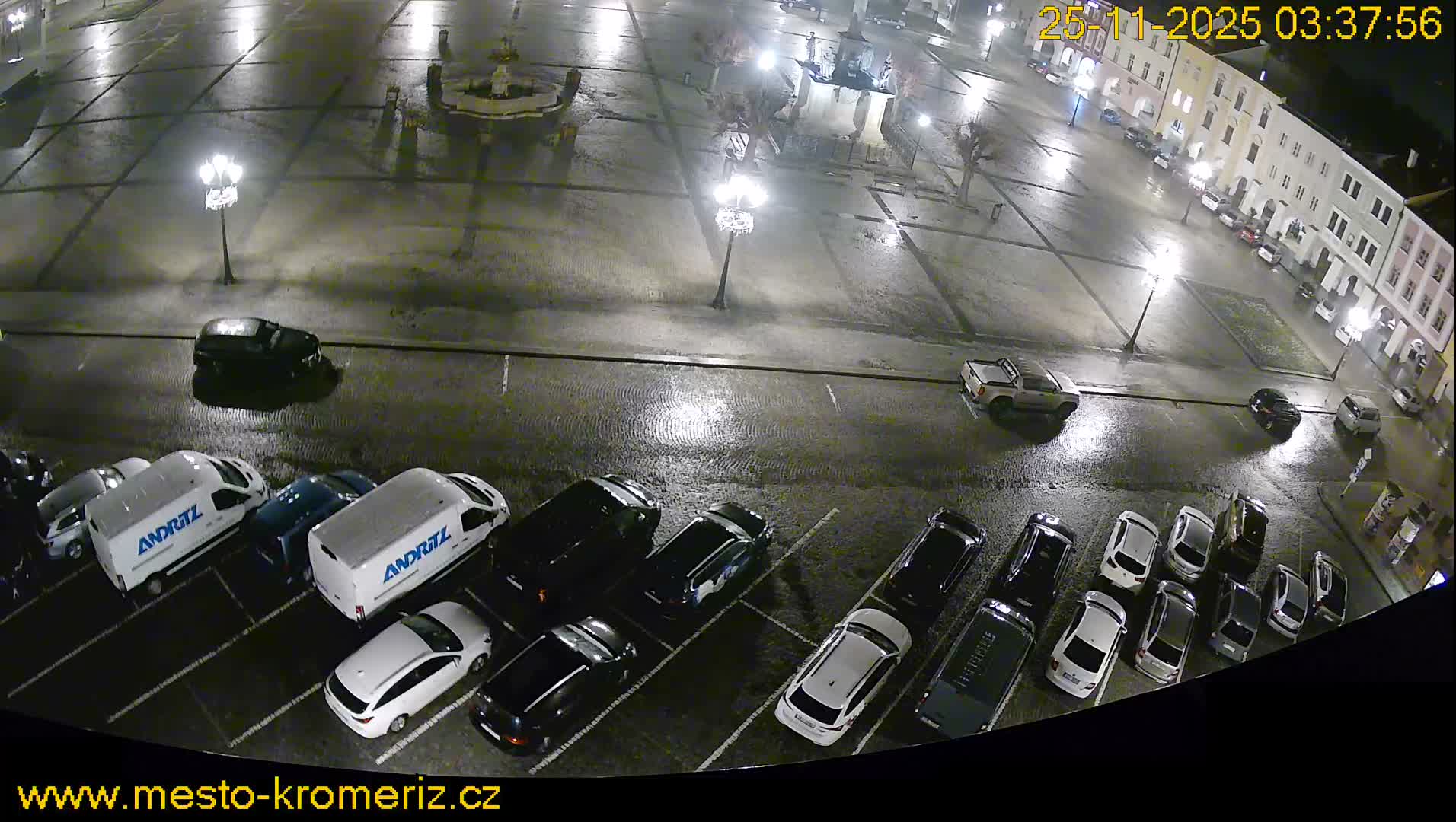 Kroměříž , (Velké náměstí ) Great Square North View Live Cam - Kromeriz, Zlin, Czechia