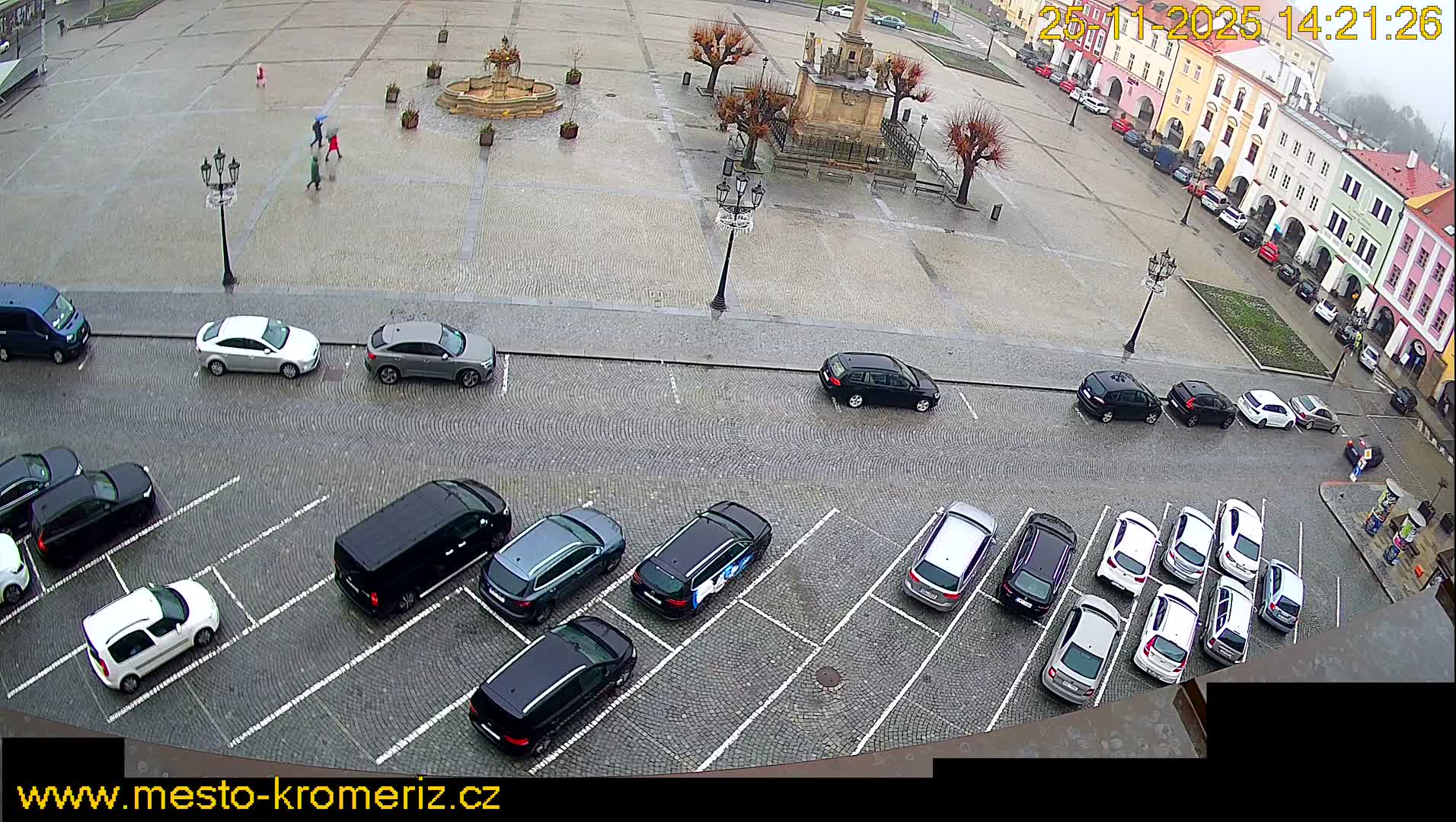 Kroměříž , (Velké náměstí ) Great Square North View Live Cam - Kromeriz, Zlin, Czechia
