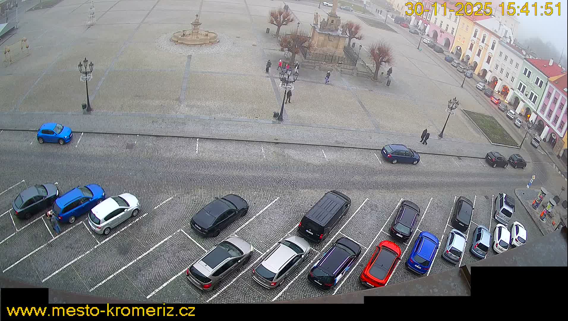 Kroměříž , (Velké náměstí ) Great Square North View Live Cam - Kromeriz, Zlin, Czechia