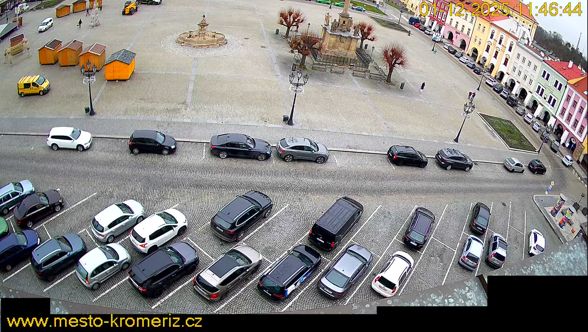 Kroměříž , (Velké náměstí ) Great Square North View Live Cam - Kromeriz, Zlin, Czechia