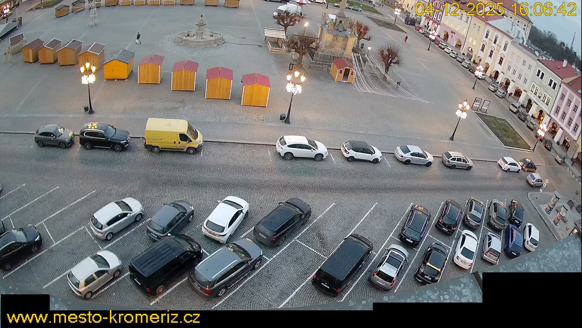 Kroměříž , (Velké náměstí ) Great Square North View Live Cam - Kromeriz, Zlin, Czechia