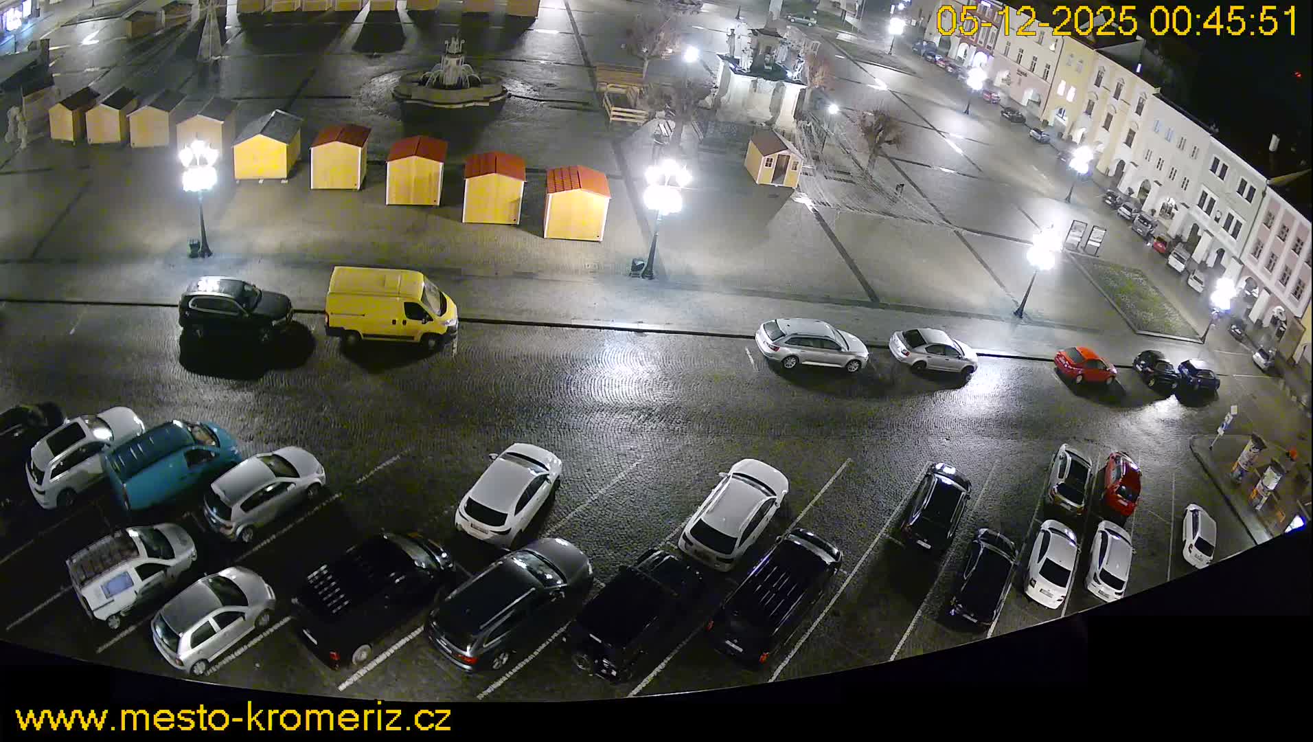 Kroměříž , (Velké náměstí ) Great Square North View Live Cam - Kromeriz, Zlin, Czechia