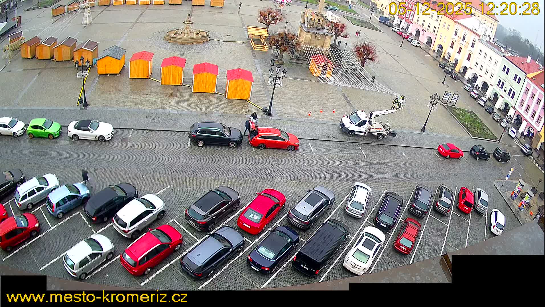 Kroměříž , (Velké náměstí ) Great Square North View Live Cam - Kromeriz, Zlin, Czechia