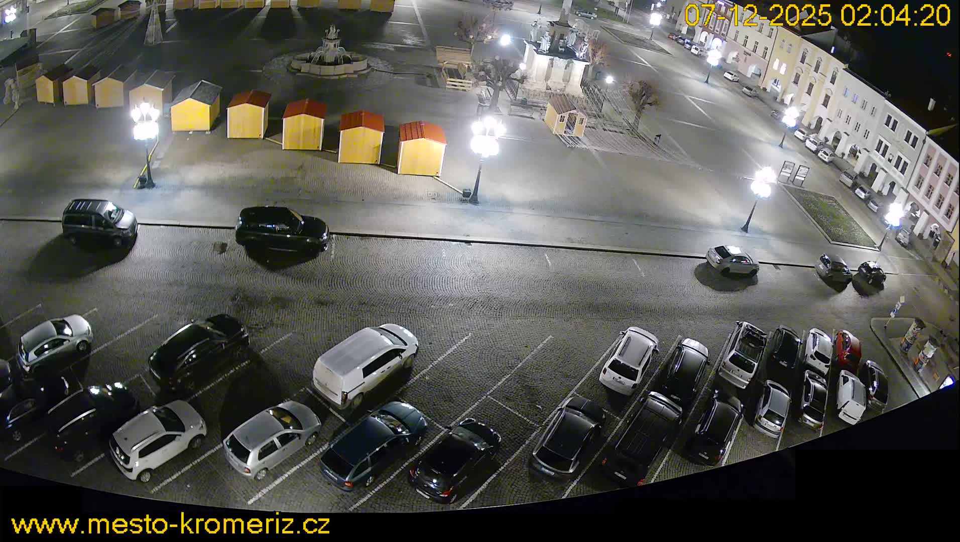 Kroměříž , (Velké náměstí ) Great Square North View Live Cam - Kromeriz, Zlin, Czechia