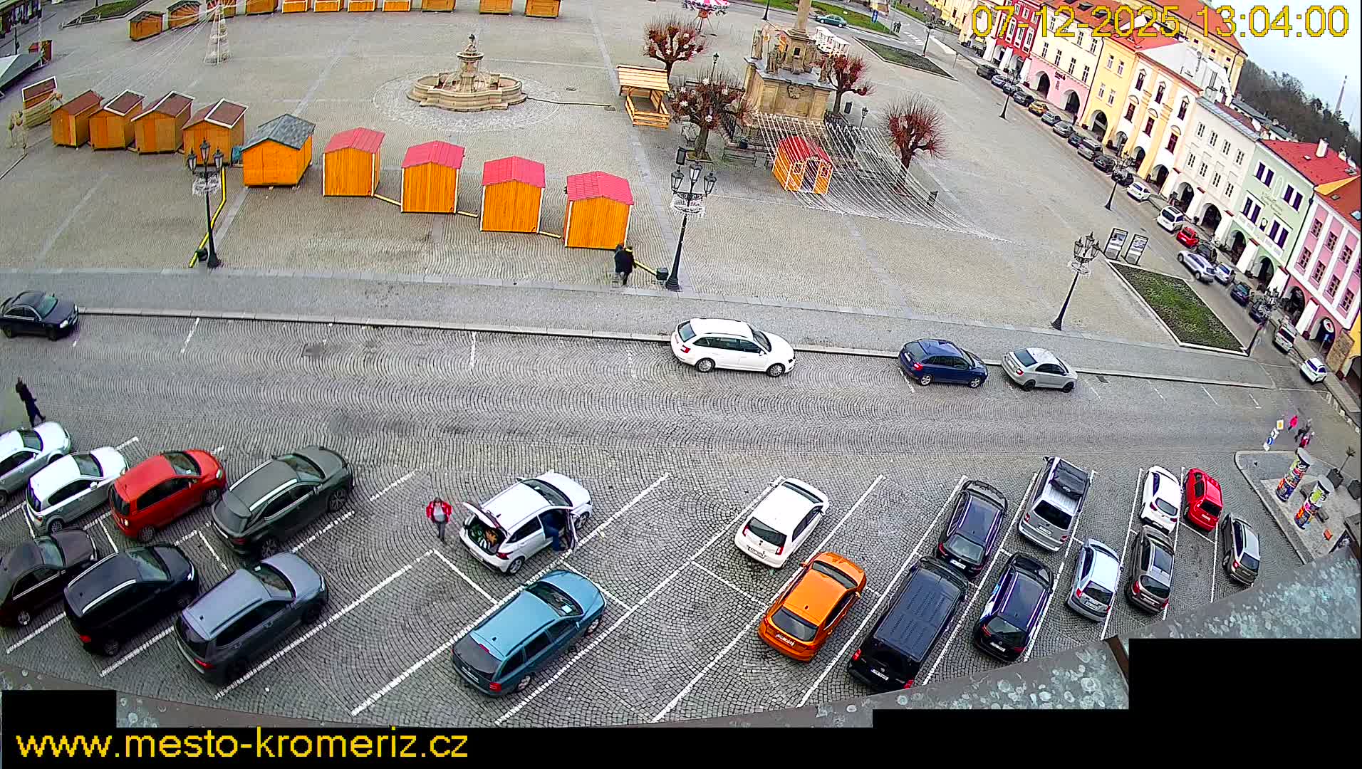 Kroměříž , (Velké náměstí ) Great Square North View Live Cam - Kromeriz, Zlin, Czechia