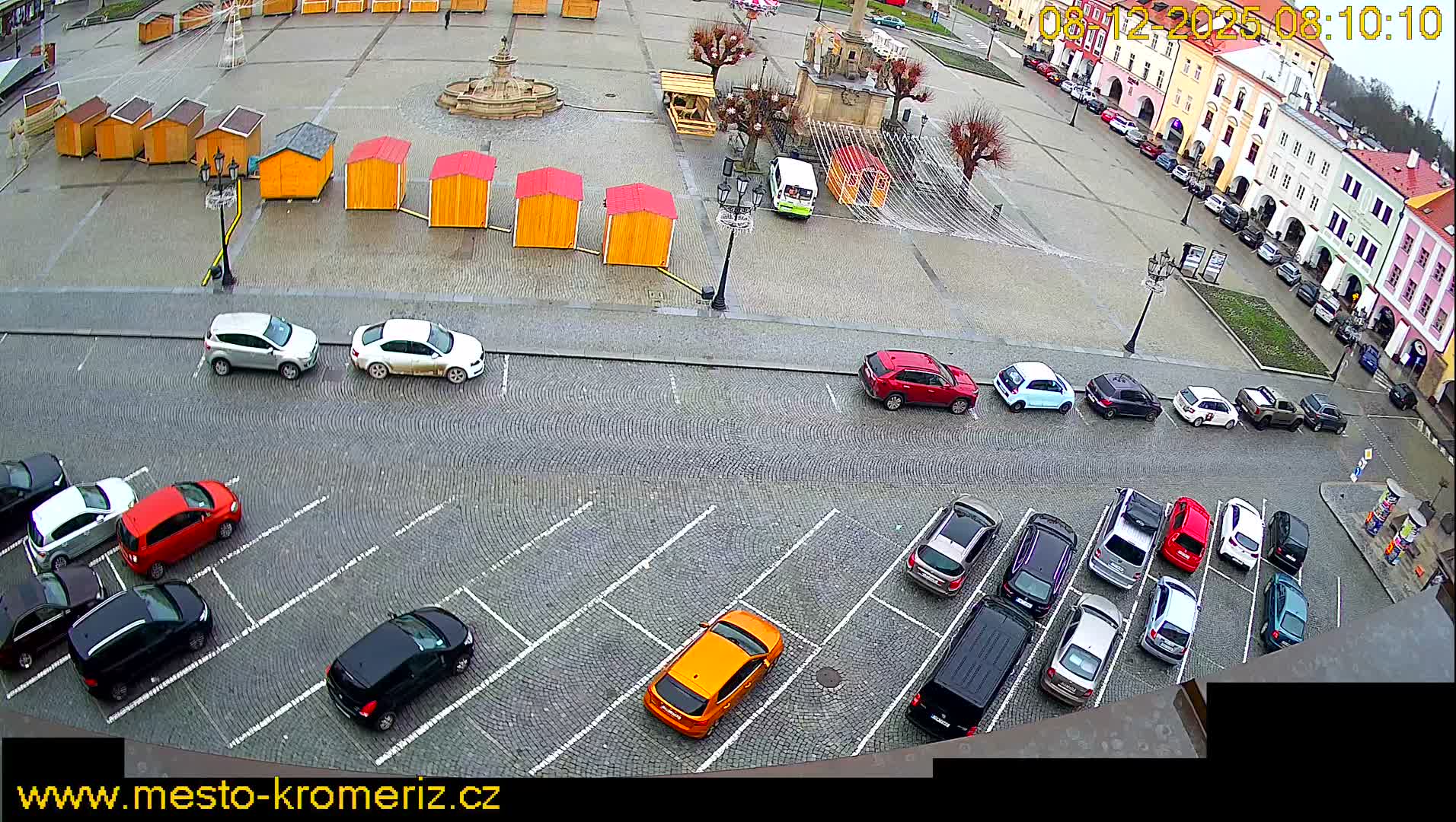 Kroměříž , (Velké náměstí ) Great Square North View Live Cam - Kromeriz, Zlin, Czechia