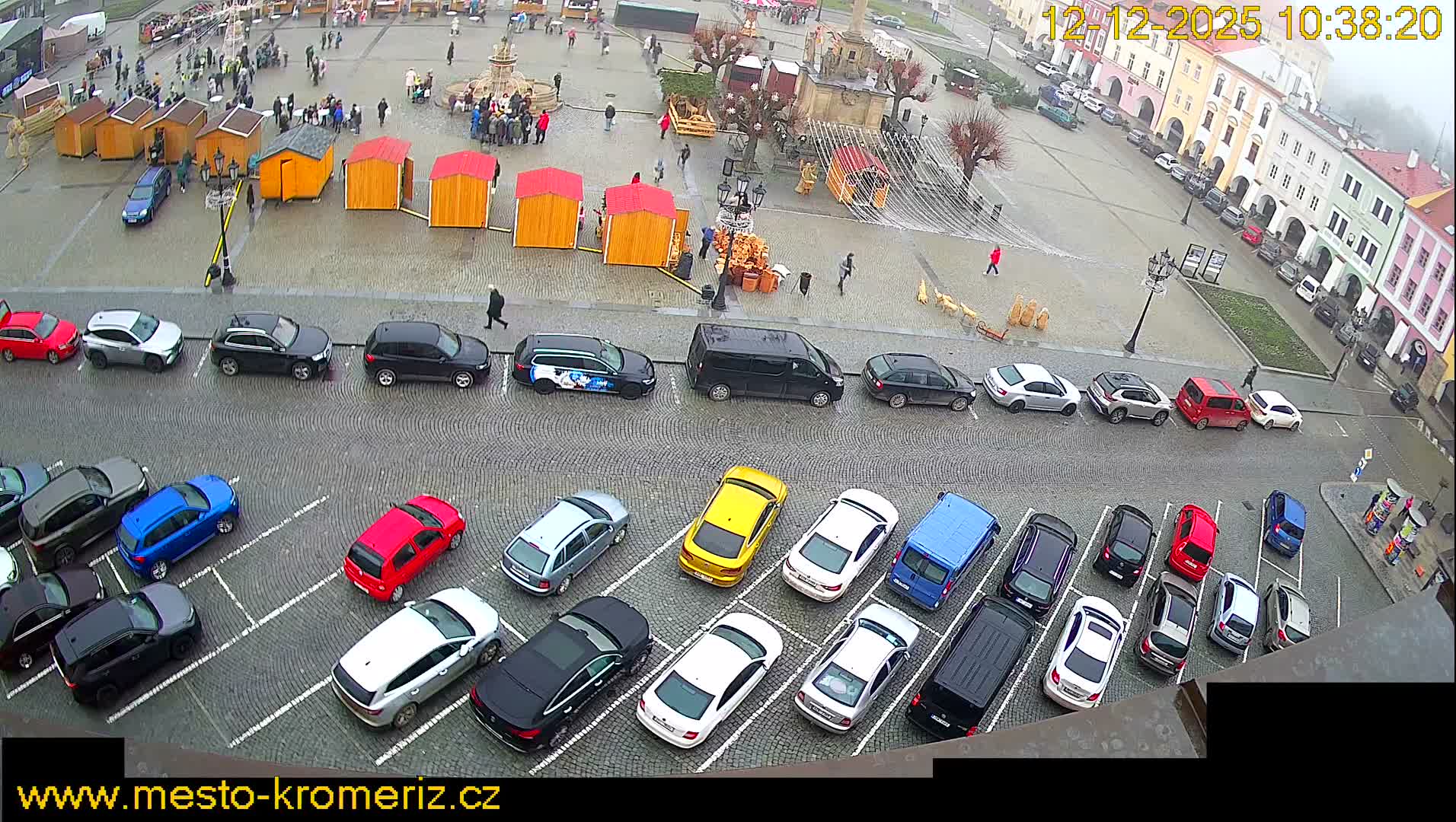 Kroměříž , (Velké náměstí ) Great Square North View Live Cam - Kromeriz, Zlin, Czechia
