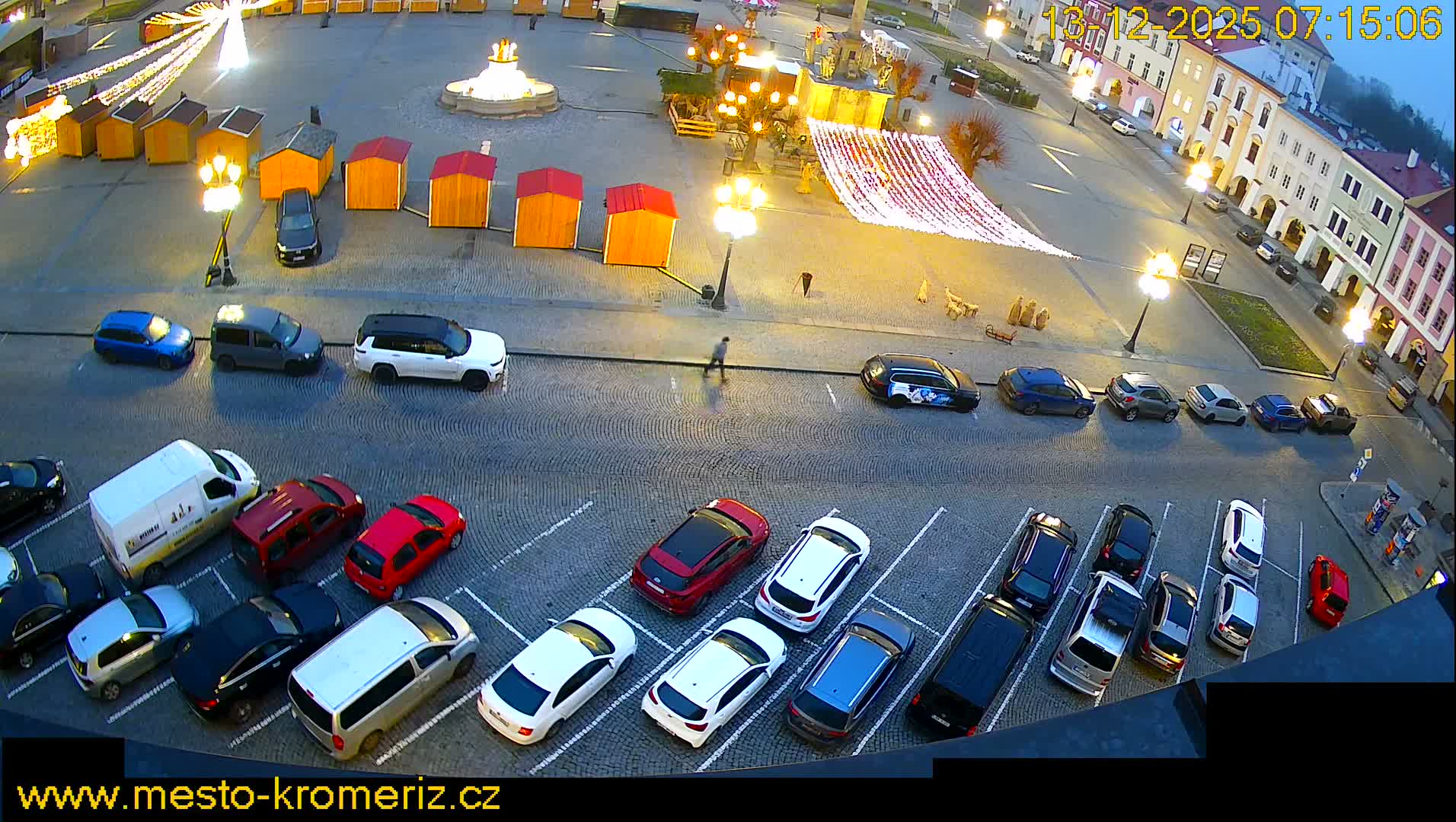 Kroměříž , (Velké náměstí ) Great Square North View Live Cam - Kromeriz, Zlin, Czechia