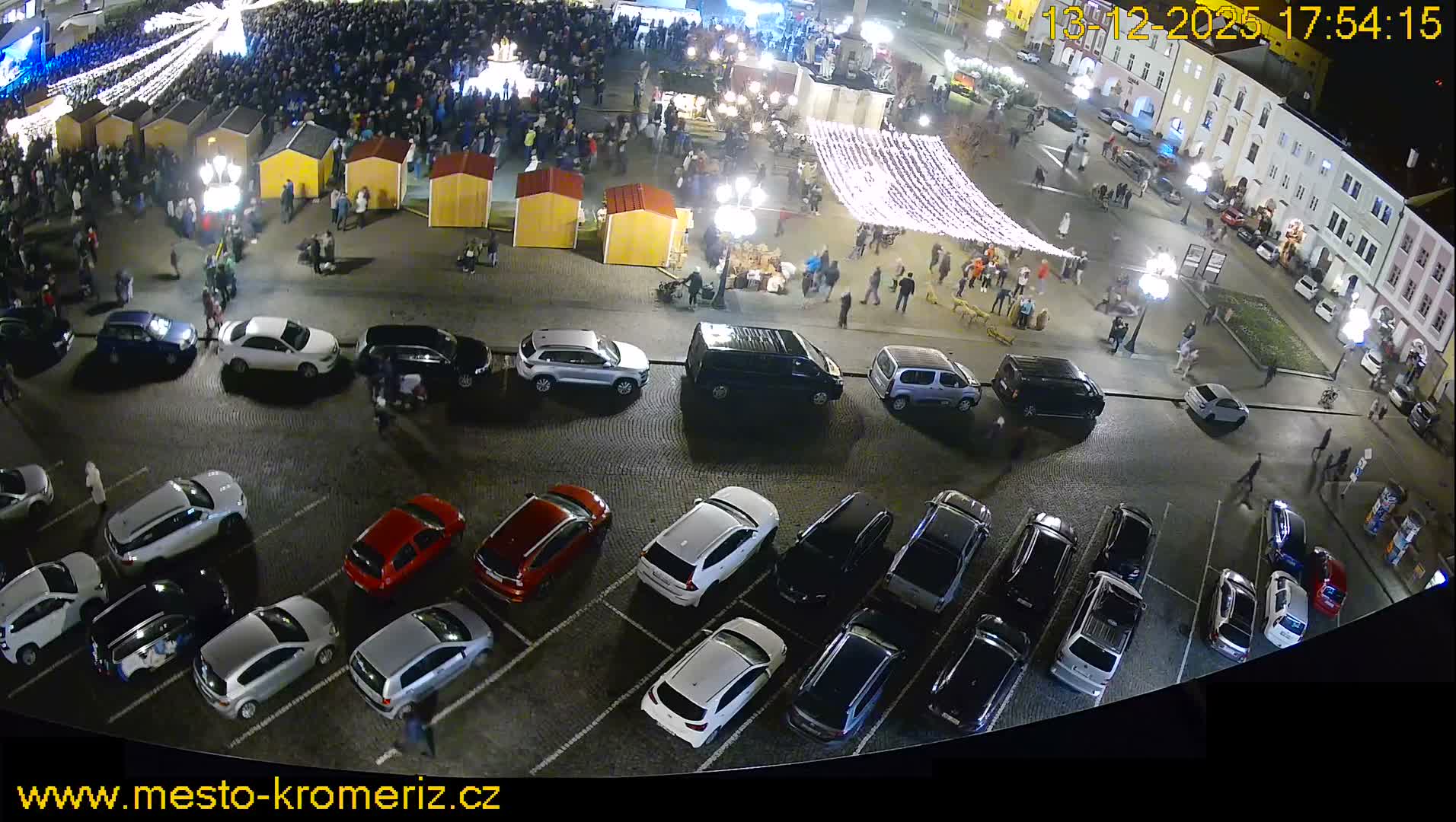 Kroměříž , (Velké náměstí ) Great Square North View Live Cam - Kromeriz, Zlin, Czechia