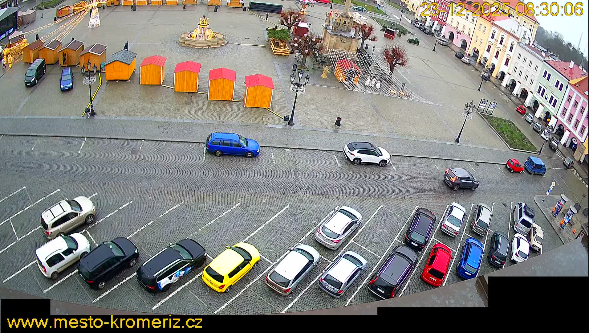Kroměříž , (Velké náměstí ) Great Square North View Live Cam - Kromeriz, Zlin, Czechia