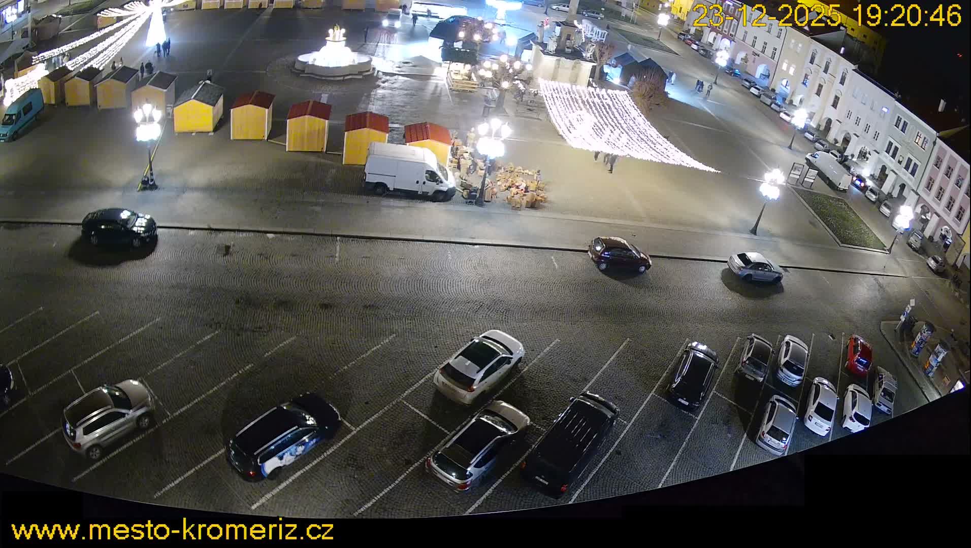 Kroměříž , (Velké náměstí ) Great Square North View Live Cam - Kromeriz, Zlin, Czechia