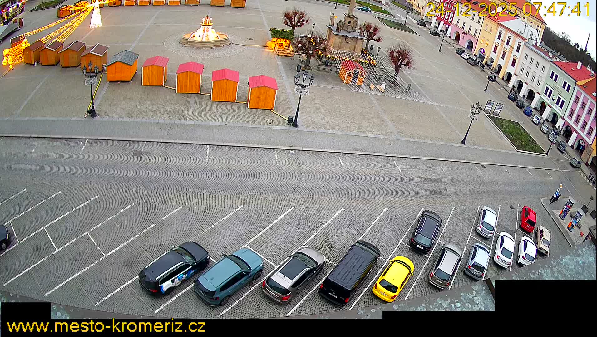 Kroměříž , (Velké náměstí ) Great Square North View Live Cam - Kromeriz, Zlin, Czechia