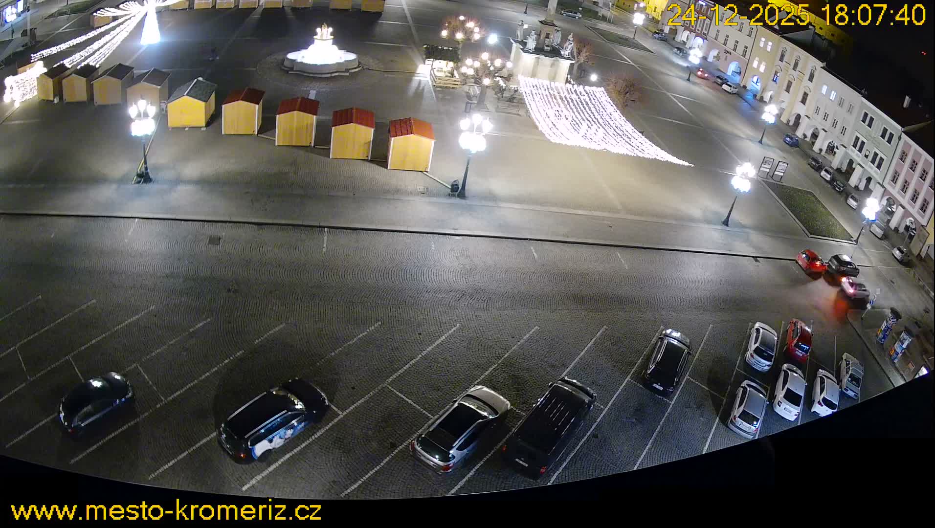 Kroměříž , (Velké náměstí ) Great Square North View Live Cam - Kromeriz, Zlin, Czechia