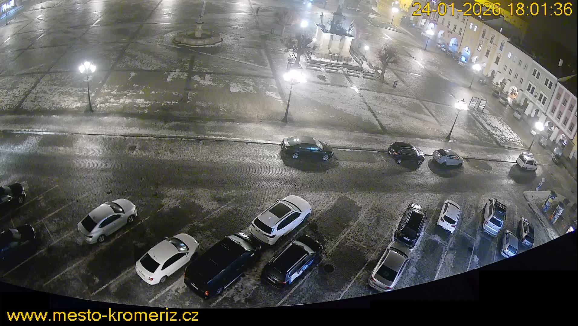 Kroměříž , (Velké náměstí ) Great Square North View Live Cam - Kromeriz, Zlin, Czechia