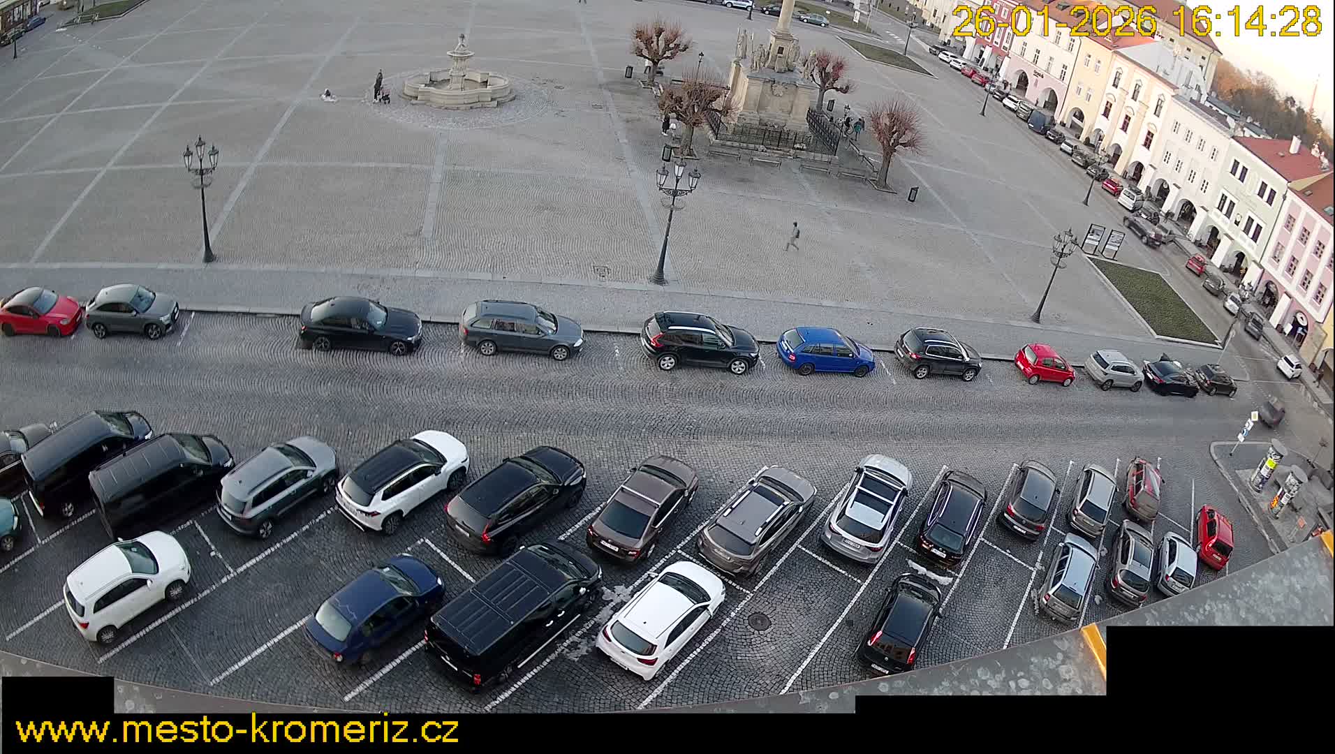 Kroměříž , (Velké náměstí ) Great Square North View Live Cam - Kromeriz, Zlin, Czechia