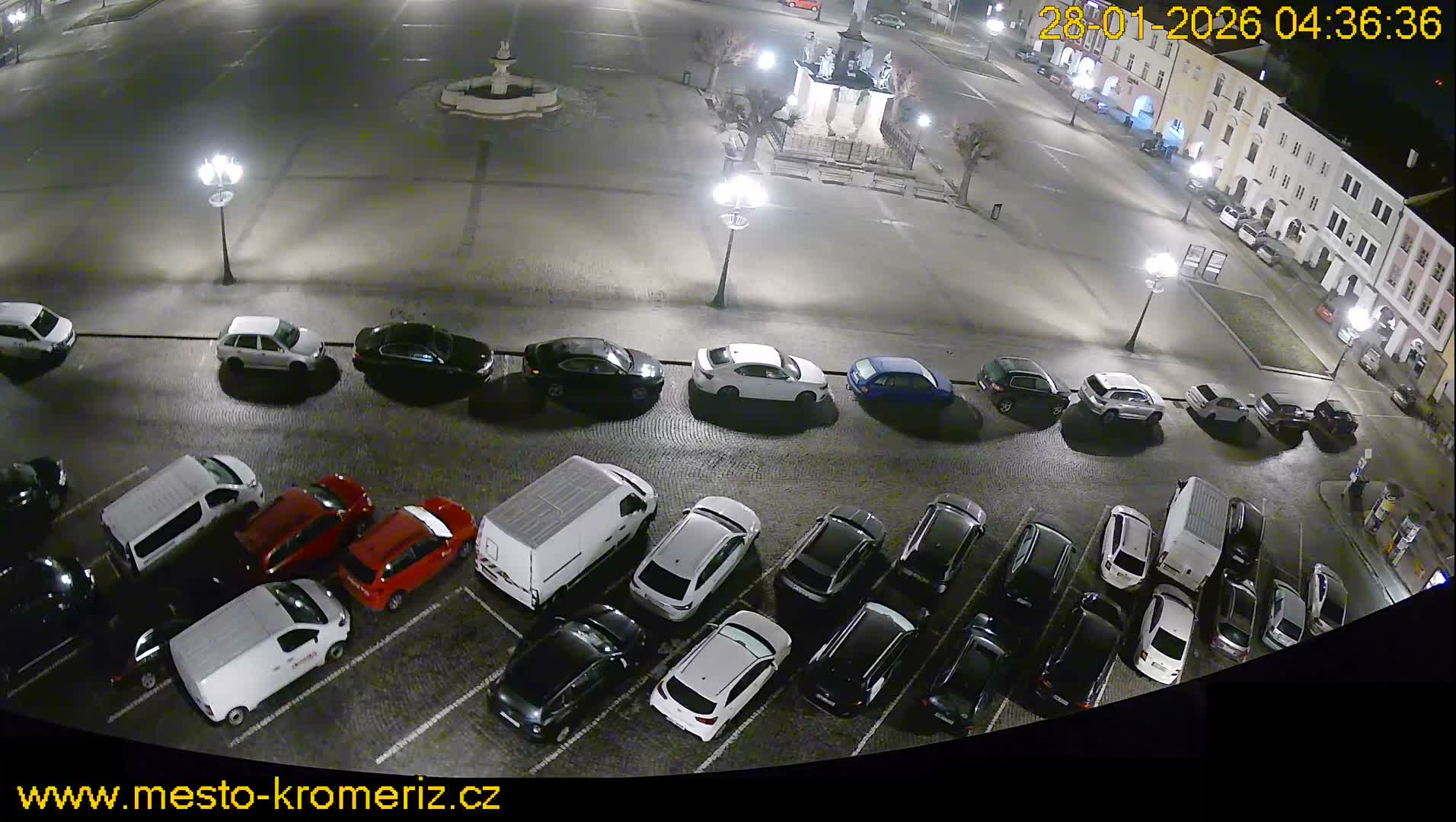 Kroměříž , (Velké náměstí ) Great Square North View Live Cam - Kromeriz, Zlin, Czechia