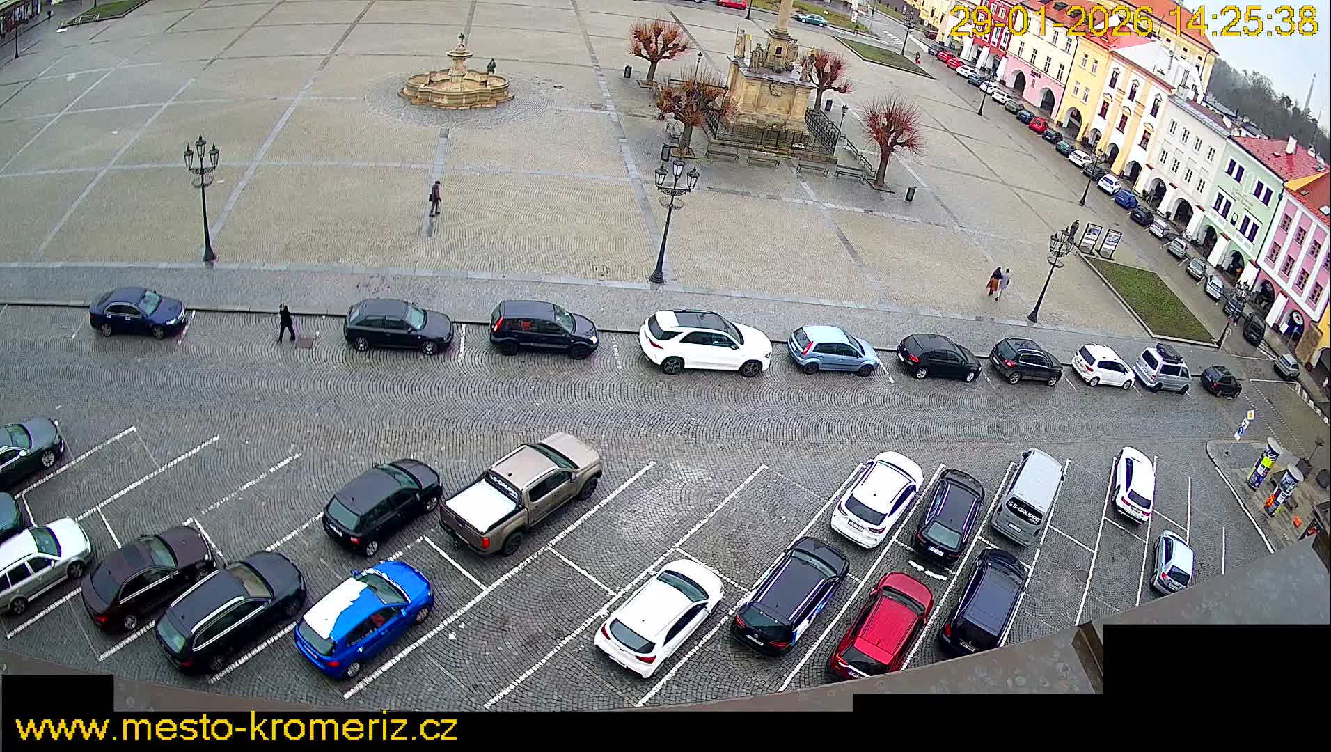 Kroměříž , (Velké náměstí ) Great Square North View Live Cam - Kromeriz, Zlin, Czechia