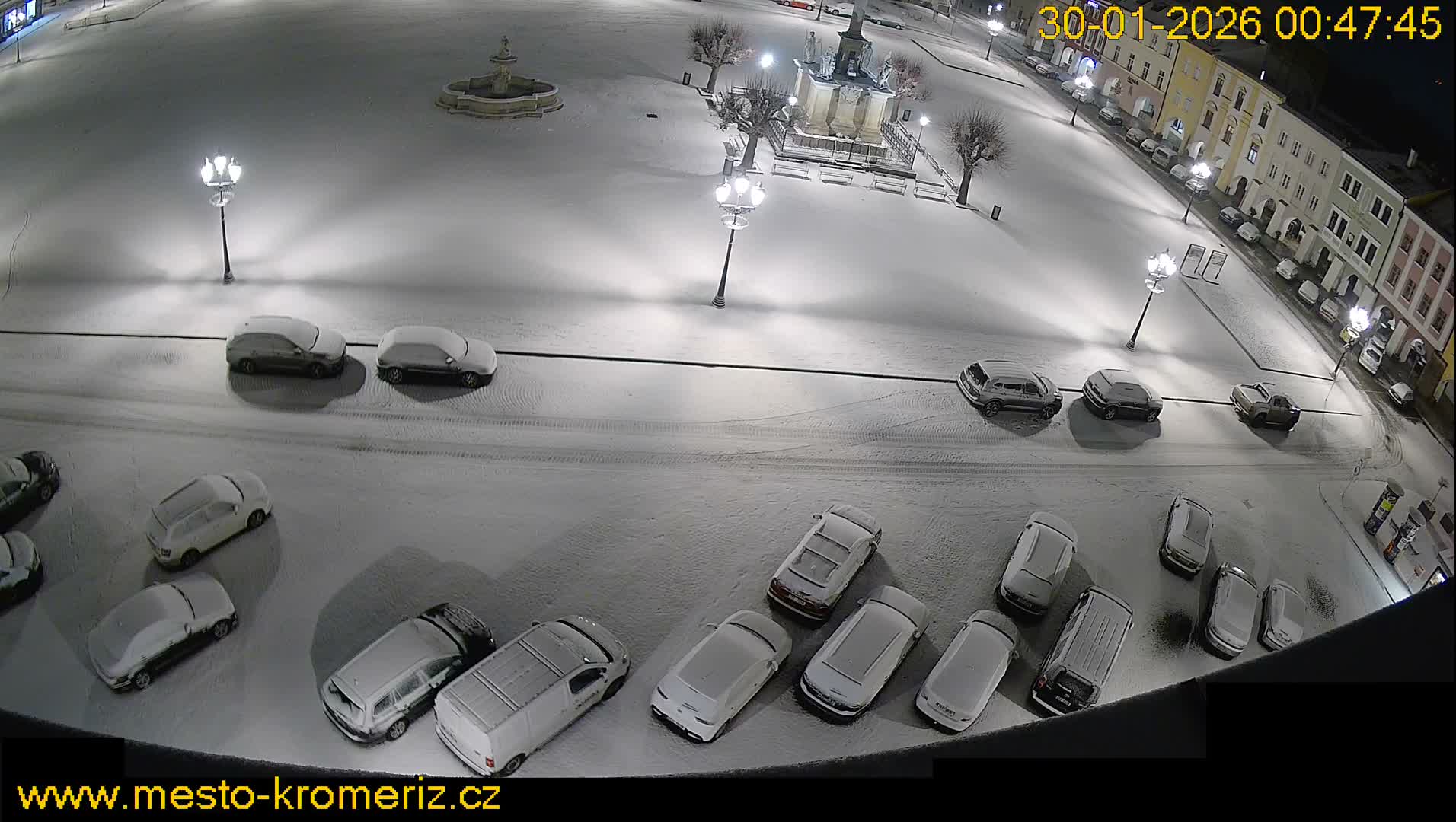 Kroměříž , (Velké náměstí ) Great Square North View Live Cam - Kromeriz, Zlin, Czechia