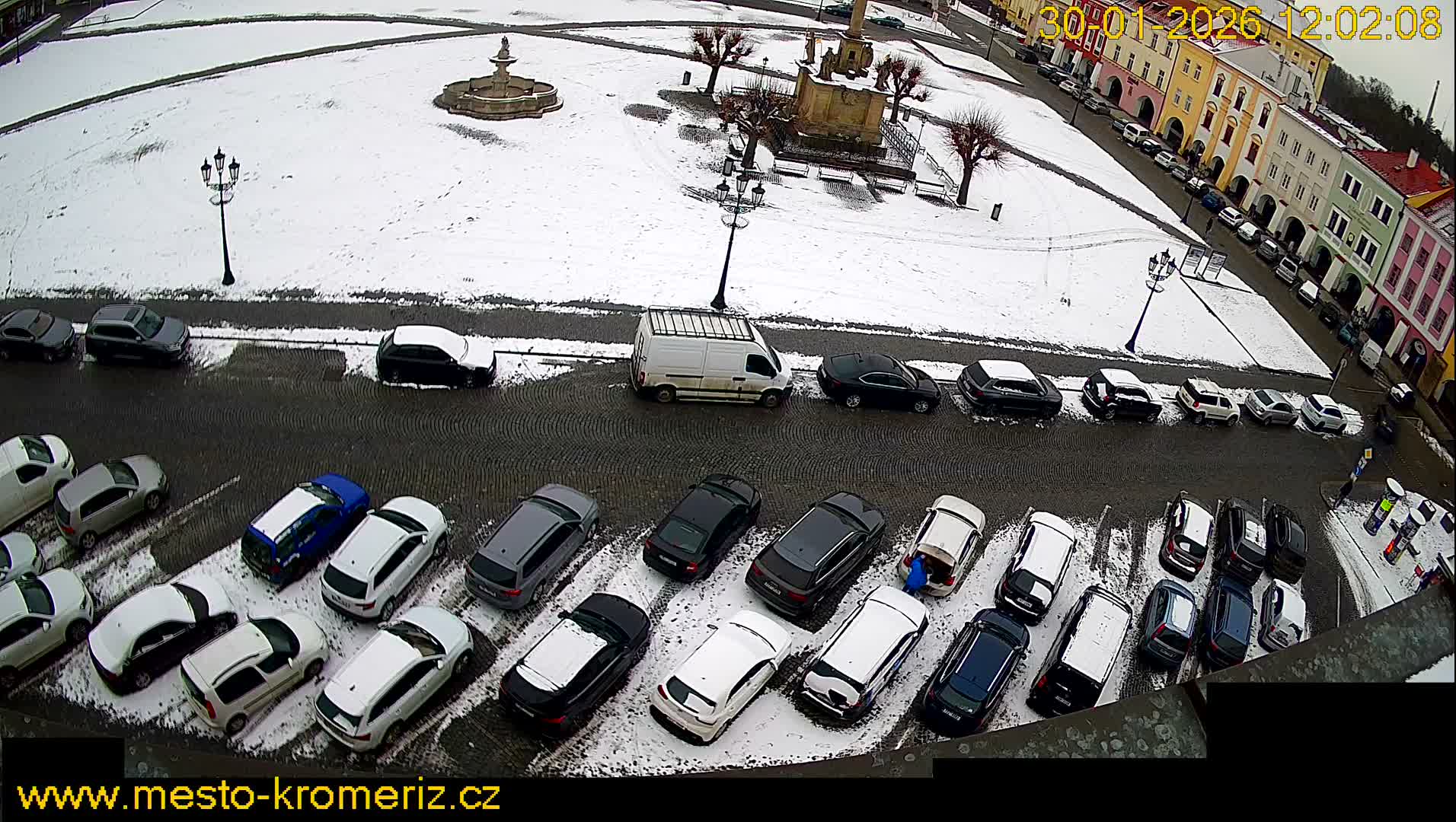 Kroměříž , (Velké náměstí ) Great Square North View Live Cam - Kromeriz, Zlin, Czechia